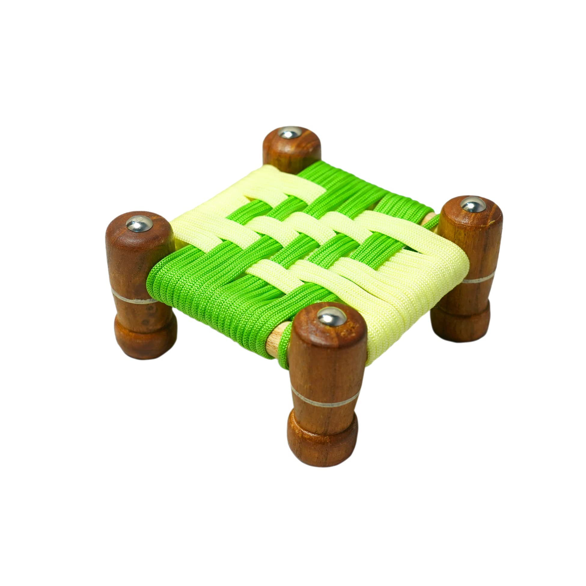 FASHDECO Wooden Charpai for Laddu Gopal ji Made of Jute Multicolor.