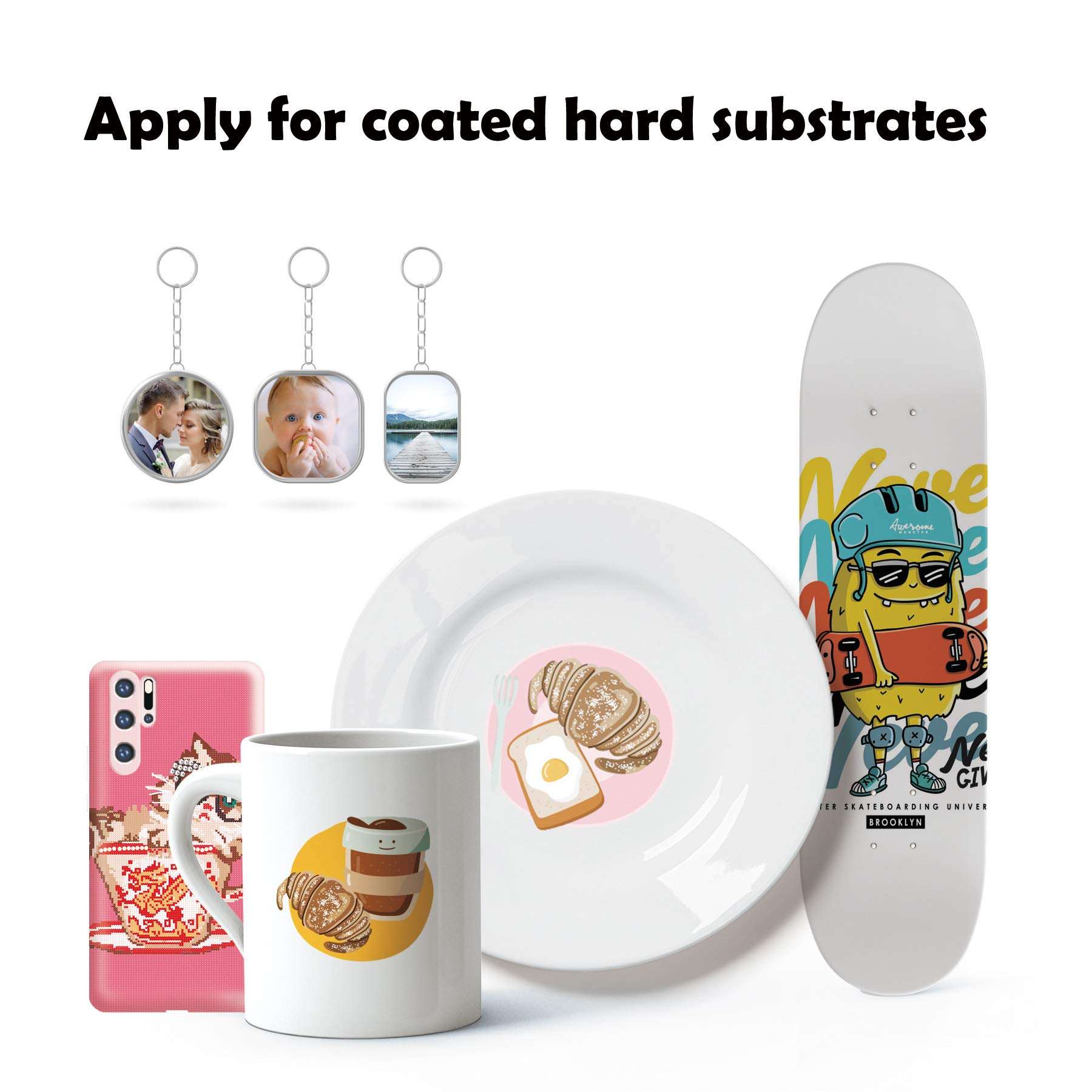 A-SUB Sublimation Paper 3.5x9 Inch for DIY Unique Christmas Gifts Compatible with Inkjet Printer which Match Sublimation Ink 100 Sheets 3