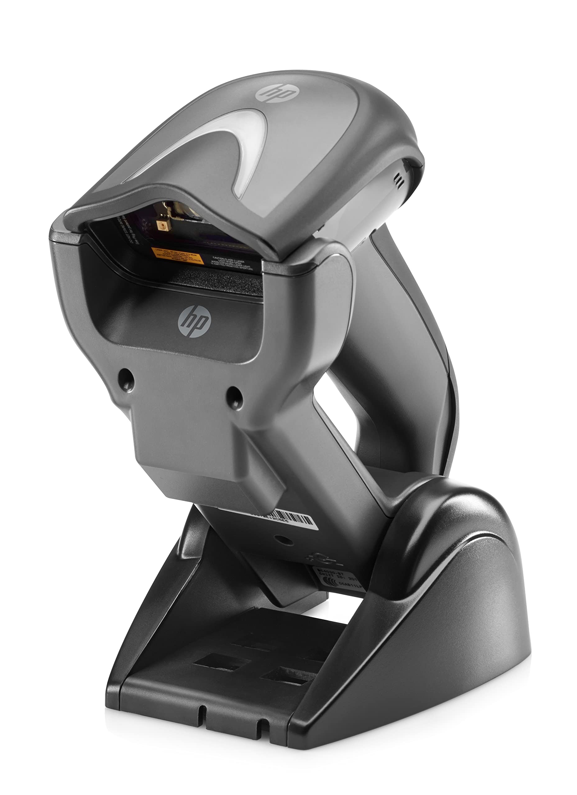 HP Wireless Bluetooth 1D 2D Barcode Scanner with USB Kit and Charging Base Station, E6P34AA 2
