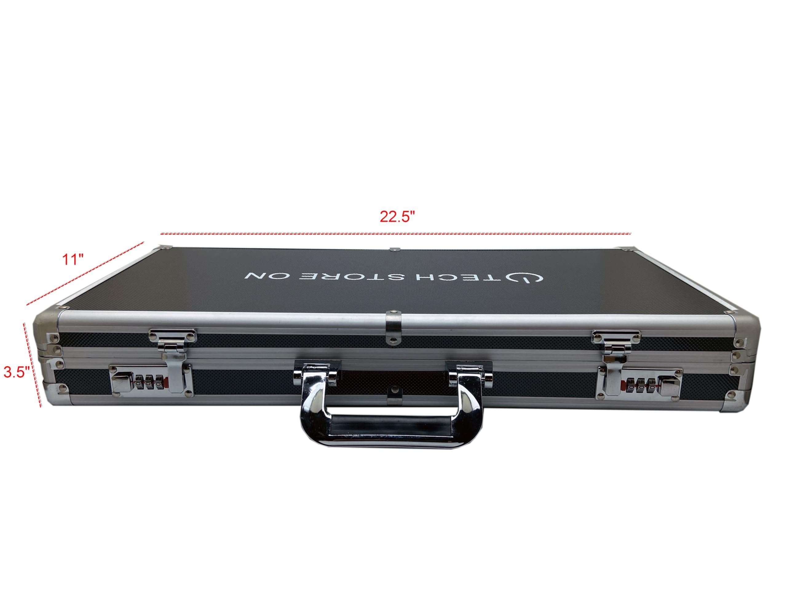 TECH STORE ON Flash USB Thumb Drive Holder Storage Organizer Case with Swivel Handle | Antistatic and Shockproof (aluminum, huge, holds 130 USB slots) 2