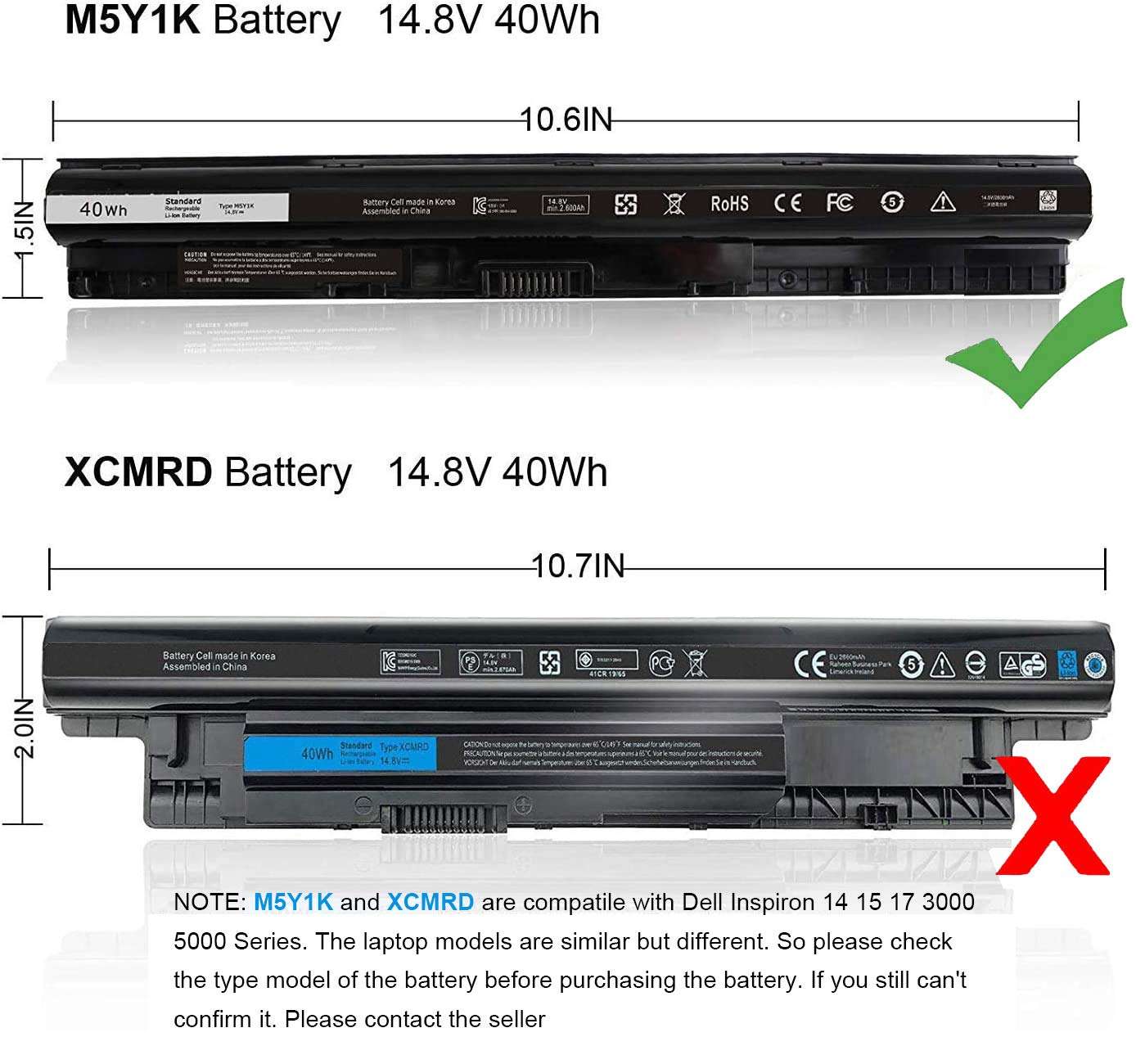 ZAYUPVL 15 5000 3000 Series 5555 5558 5559 5545 3567 3576 3558 3565 3552 3551 3451 3452 17 5000 Series 5755 5756 5758 5759 P47F P51F P28E P64G GXVJ3 HD4J0, A1321, Black, 14.8V 40WH 4cell 2