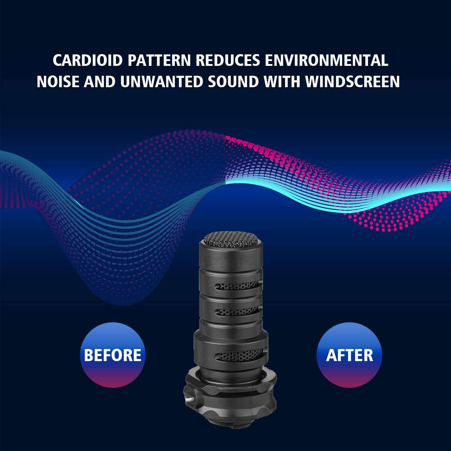 BOYA iPhone Directional Microphone Lightning, Digital Cardioid MFI Lightning Mic with Superb Sound for iPhone 11 x 8 7 7plus iPad iPod Touch iOS Recording YouTube Video Vblog Livestream 5