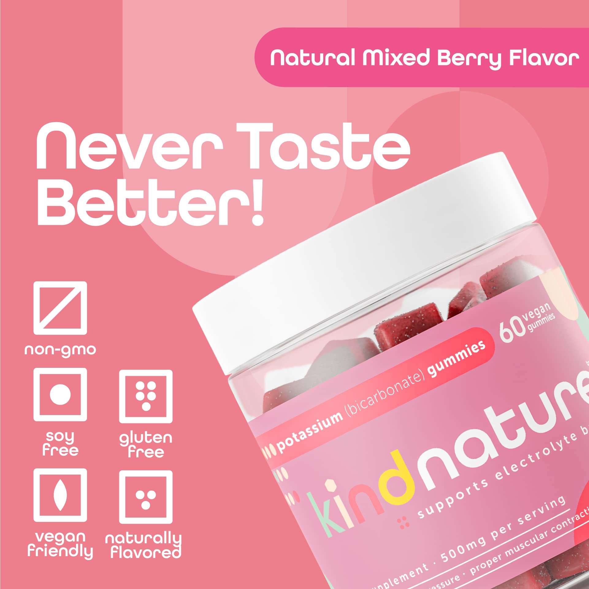 Kind Nature Potassium & GOJOY Naturals Focus Bundle - Nutritional Support for Kids & Adults - Vegan & Gluten-Free 3