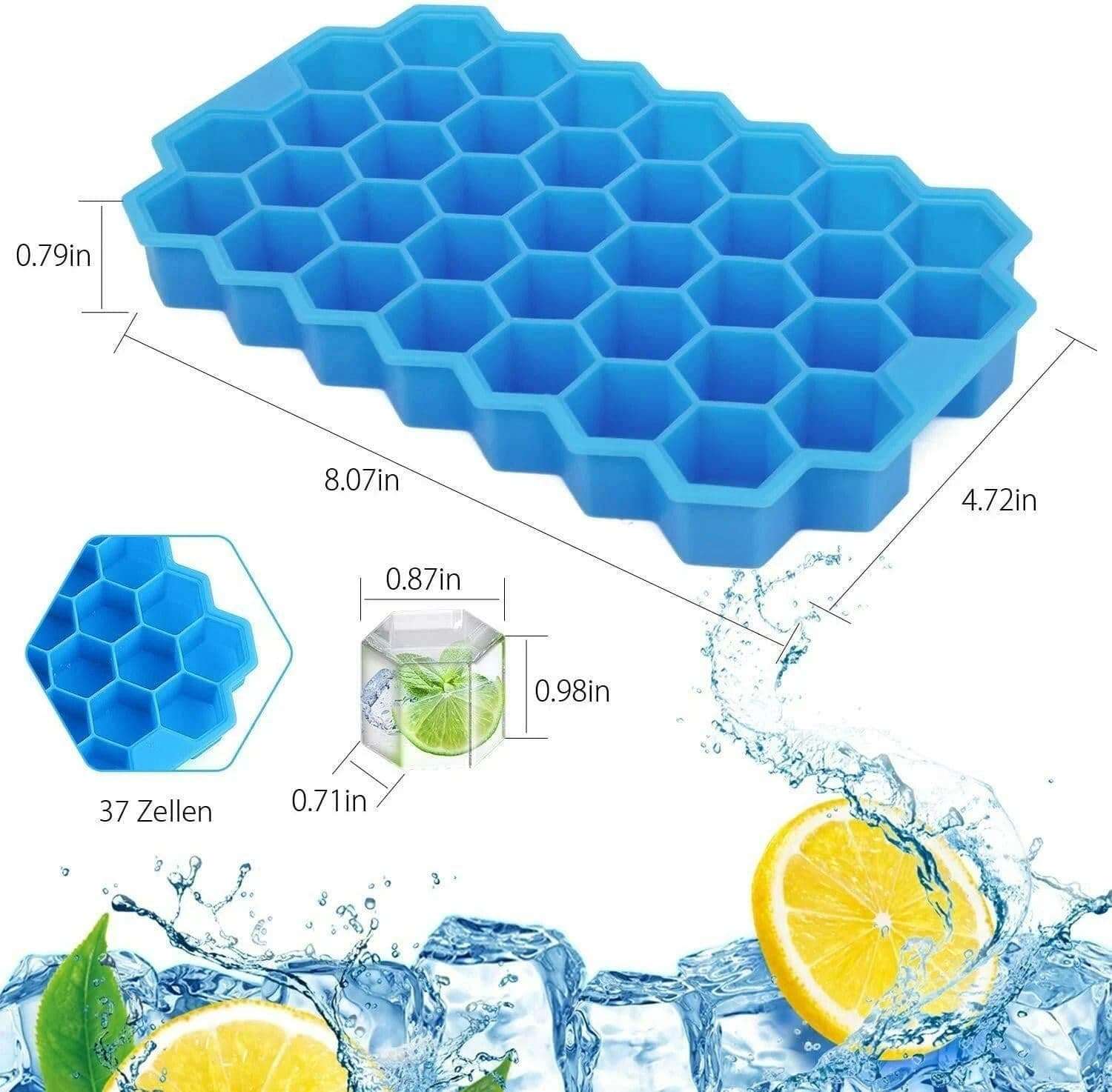Gadget Deals 37 Cavity- ice Tray | ice Trays for Freezer Silicone |- ice Tray for Freezer | ice Cube Tray | Flexible Tray for Freezer 3