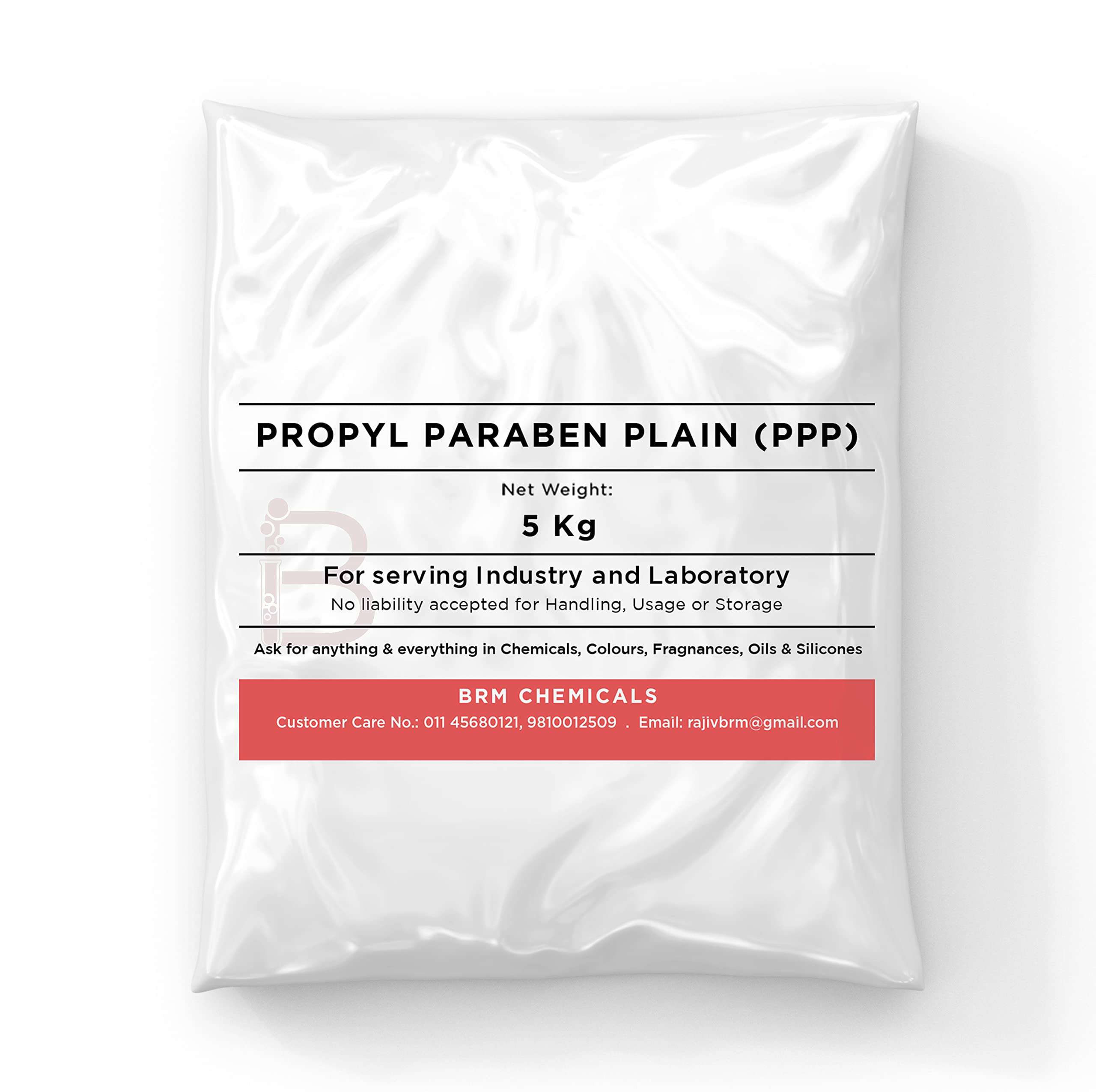 BRM Chemicals Propyl Paraben Plain PPP - 5 KG For Soap Making, Shampoo, Cosmetics, Serum Making, Beauty Formulations, Moisturizer, Lotion Making & DIY Personal Care For Face, Hair, Skin & Body 1