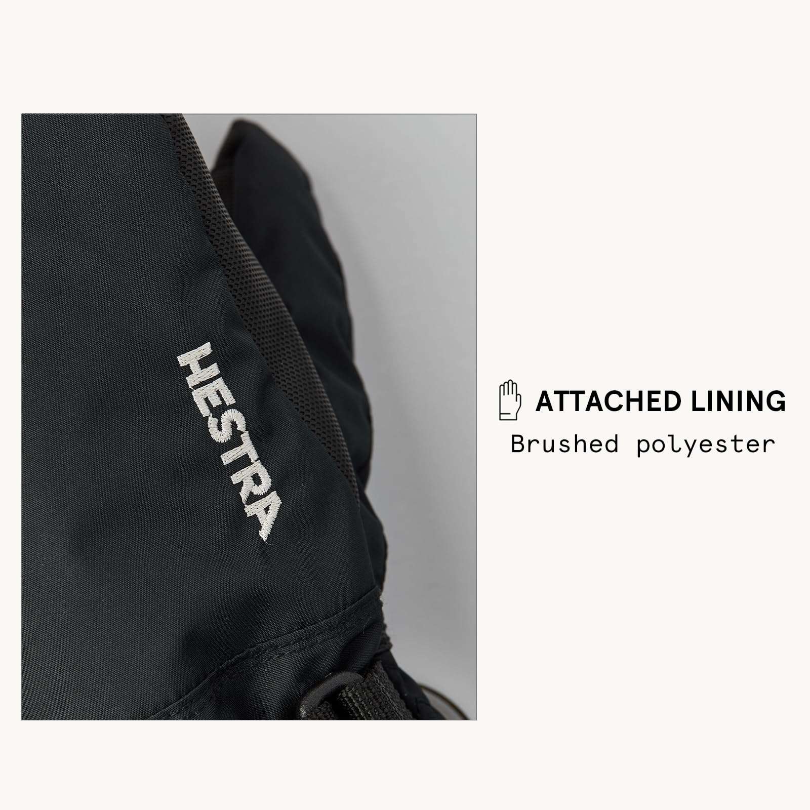 Hestra Gauntlet CZone Junior Mitt - Waterproof, Insulated Snow Mitt for Skiing, Playing in The Snow for Kids - Black/Graphite - 4 6