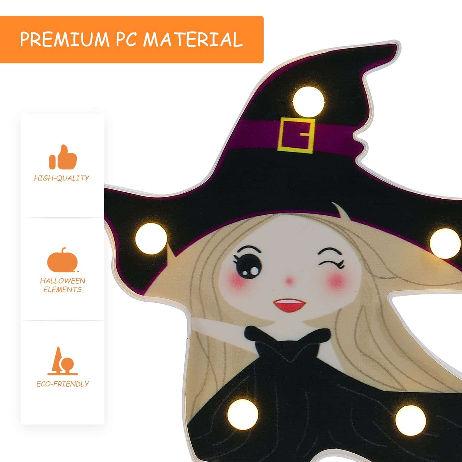 BESTOYARD 2PCS Happy Halloween Decoration Pumpkin Lamp LED Night Light Lamp Decor for Garden Home Yard Porch 6