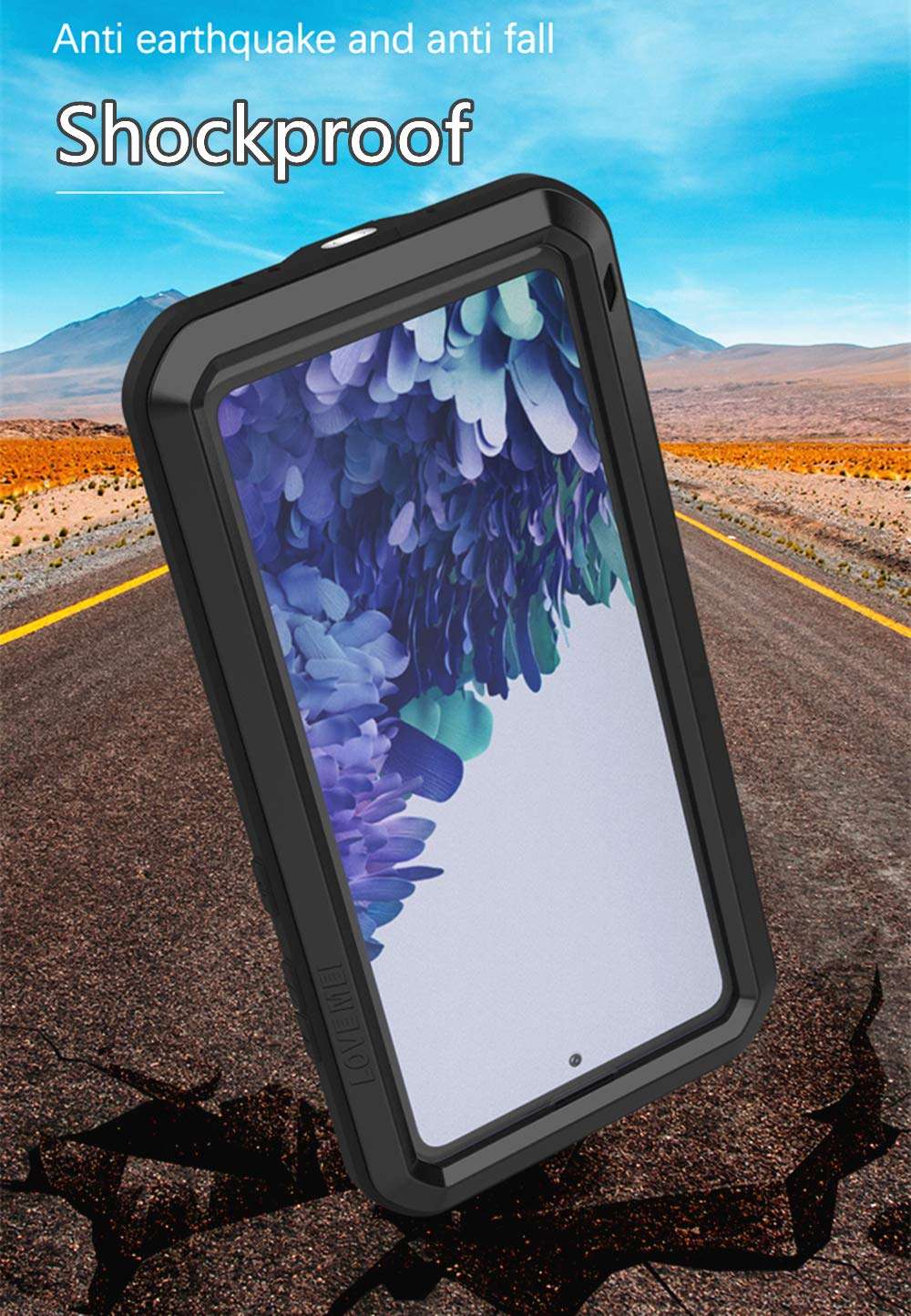 LOVE MEI for Galaxy S20 FE 5G Case, Outdoor Sports Waterproof Military Heavy Duty Shockproof Dust/Dirt Proof Hybrid Aluminum Metal+Silicone+Tempered Glass Cover for Samsung Galaxy S20 FE 5G (Green) 4