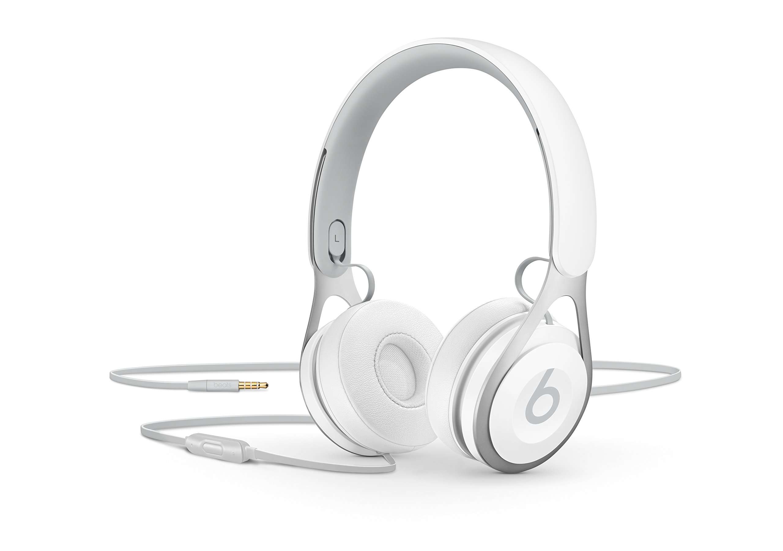 Beats Ep Wired On-Ear Headphones - Battery Free for Unlimited Listening, Built in Mic and Controls - White 4