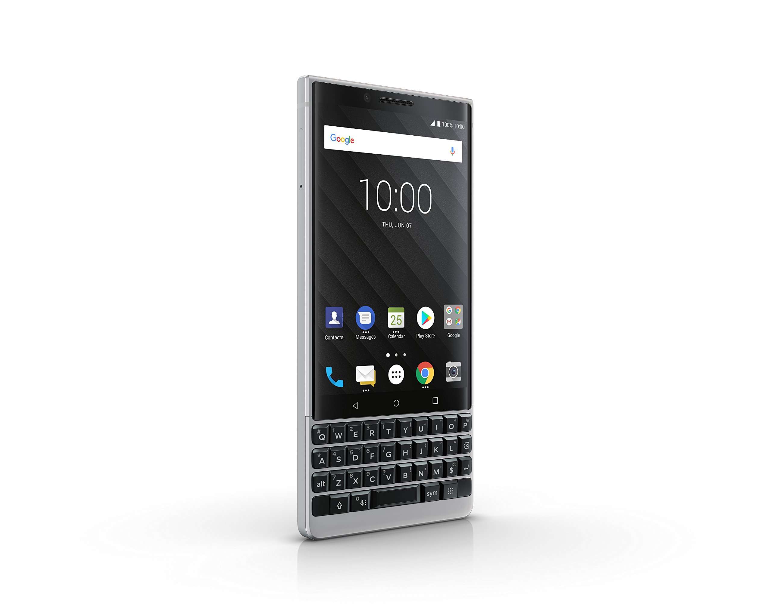 BlackBerry KEY2 64GB (Single-SIM, BBF100-1, QWERTY Keypad) (GSM Only, No CDMA) Factory Unlocked SIM-Free 4G/LTE Smartphone - International Version (Silver) - No warranty in the USA 2