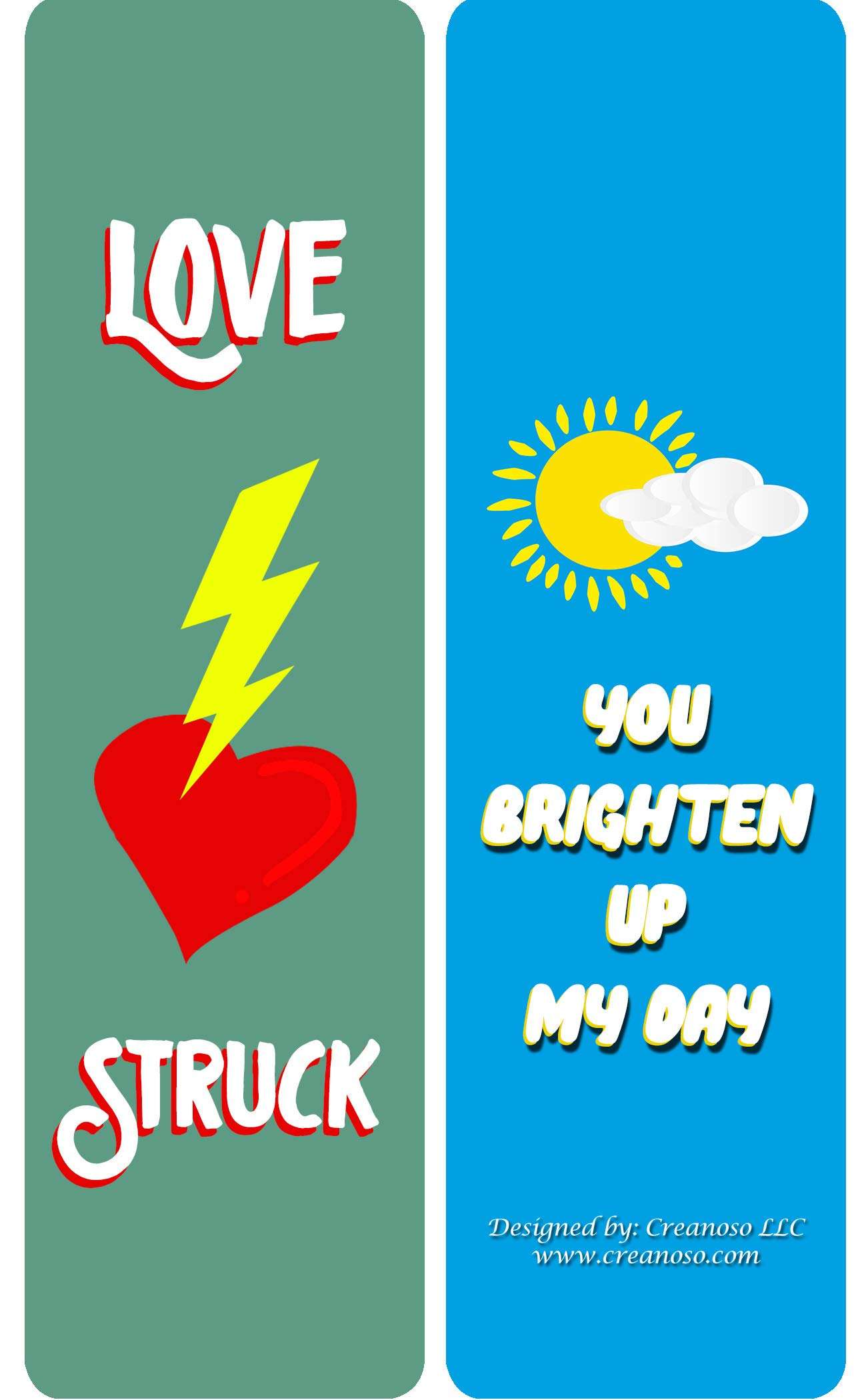 Creanoso Love Puns Bookmarks (30-Pack) – Stocking Stuffers Gift for Men, Women, Adult, Teens, Boys & Girls – Party Favors Supplies – Rewards Gifts – Premium Gift Set – Corporate Giveaways 5