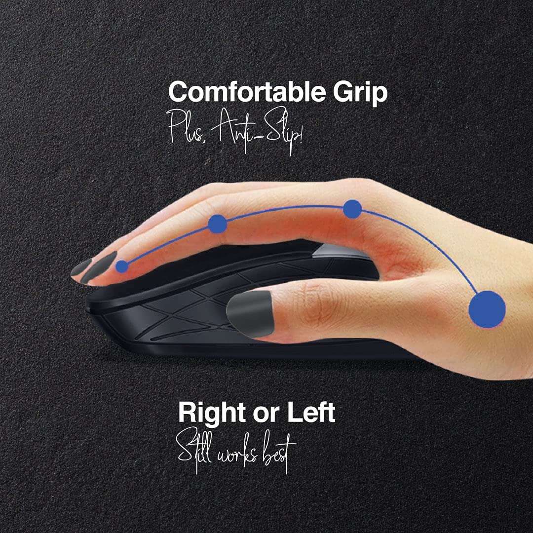 Techno COMP, SuperHit Wired Mouse with Advance Optical Technology (Lightweight | Trendy Dual-Tone Design | Works Well with Windows®, Mac, Linux) (3 Pc) 4