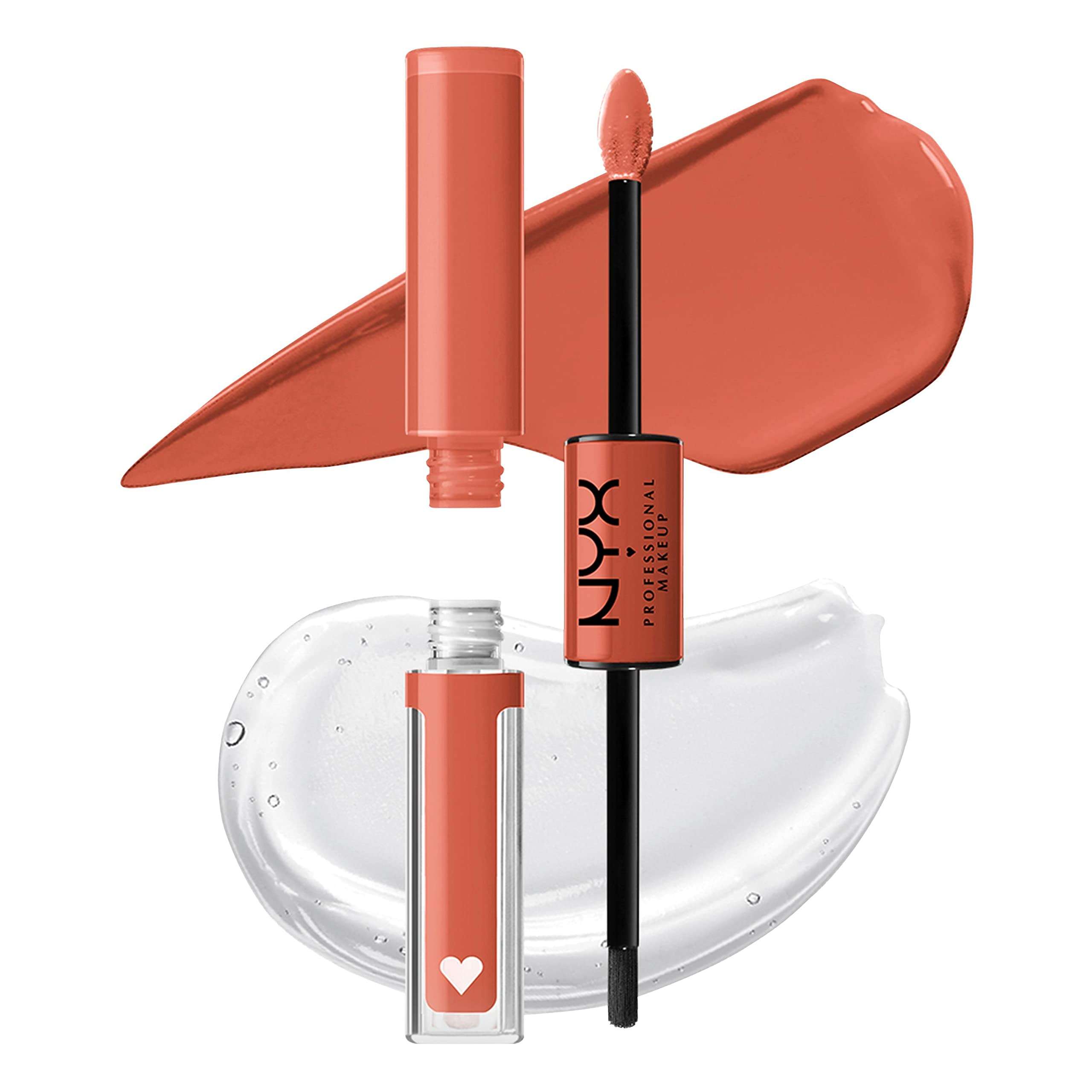 NYX PROFESSIONAL MAKEUP Shine Loud, Long-Lasting Liquid Lipstick with Clear Lip Gloss - Goal Crusher (Mid-Tone Beige) 1