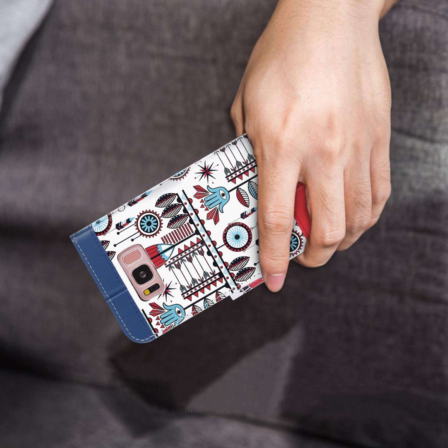 BENTOBEN Samsung Galaxy S8 Plus Case, Galaxy S8 Plus Wallet Flip Kickstand Case 4