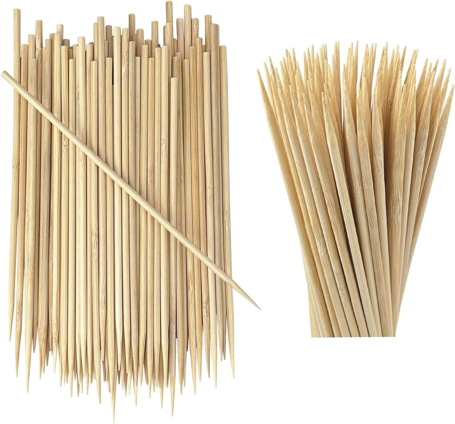 Jamboree!!! Kebab Stick, Roast Stick, Bamboo Skewers Chocolate Fountain Wooden Fruits Barbecue Kebab Stick Party Buffet Food Disposable WoodeJamboreeoast Fork Set (Pack of 800) 1