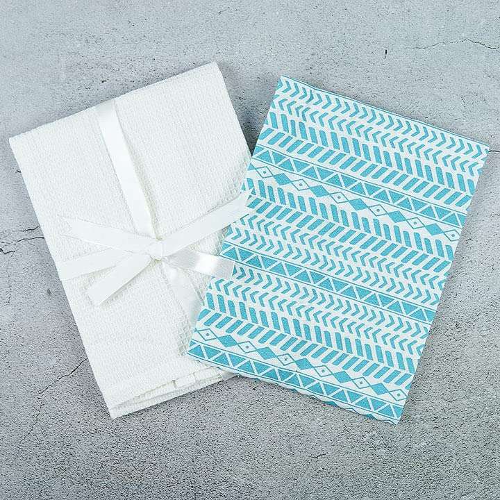 nature's shop Cotton Kitchen Towel Set of 2 4