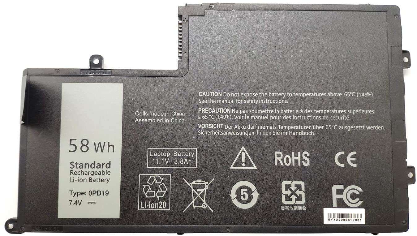 Tandirect New TRHFF 1V2F6 11.1V 58Wh Replacement Laptop Battery Compatible with Dell 14-5447 15-5547 Maple 3C, Dell 15 5445 5448 5545 5548 TRHFF prr13g01 01V2F6 Dl011307 0PD19 1