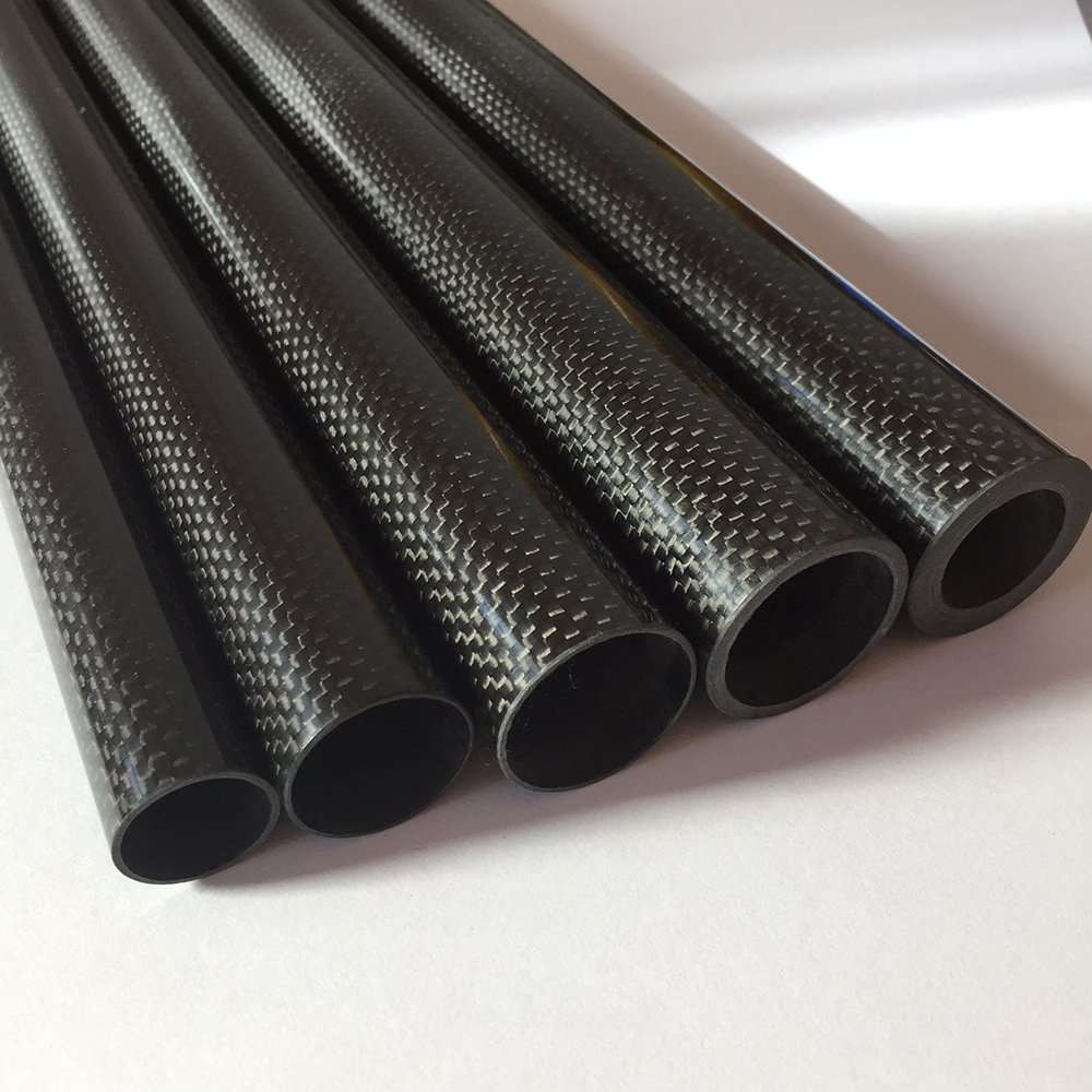 Abester Roll Wrapped Carbon Fiber Tube ID 15mm x OD 17mm x 500mm 3k Glossy Pipe (1 Piece) 4