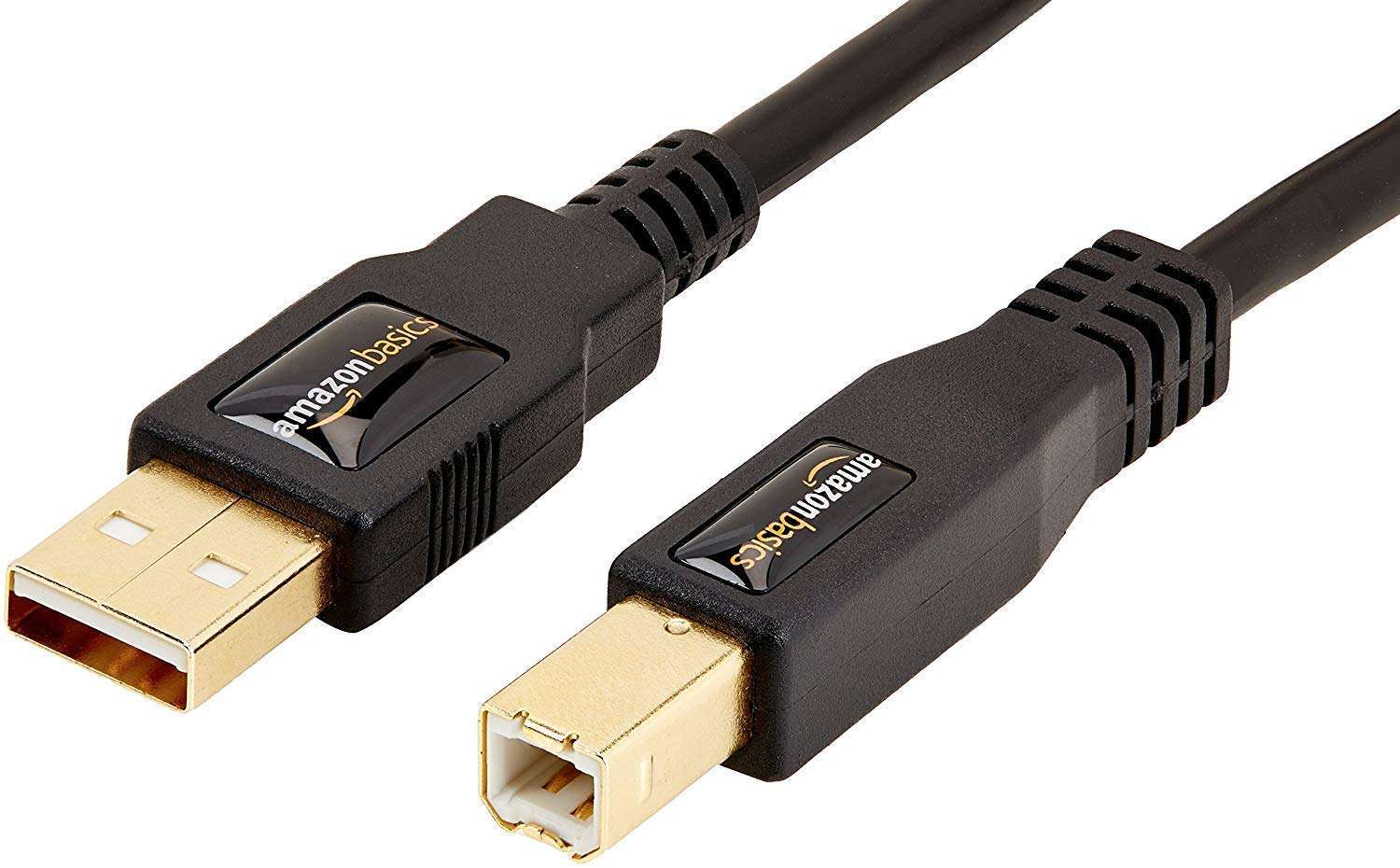 Amazon Basics High-Speed HDMI Cable, 6 Feet (2-Pack),Black & USB 2.0 Cable - A-Male to B-Male for Personal Computer, Printer (Black, 16 Feet, 4.8 Meters) 6