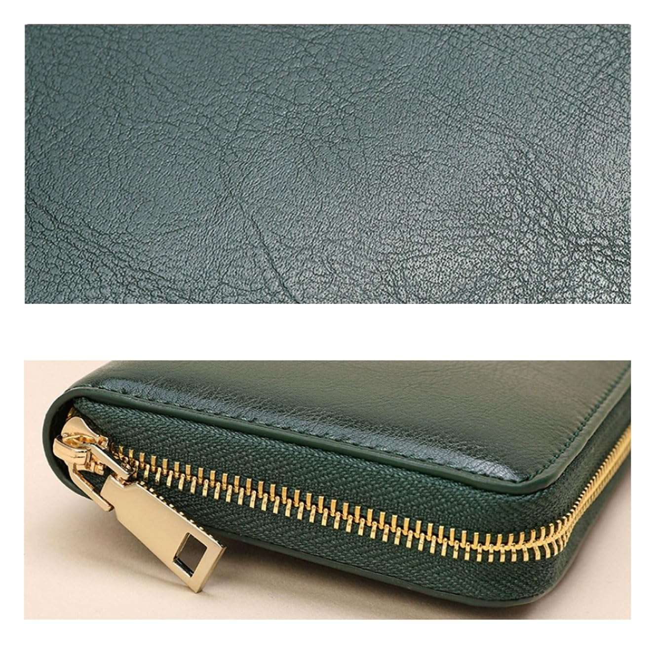 Lejdi Women's Money Clips Wallets Business Handbags Coin Purses Genuine Leather Card Cases (Size : Black) 5