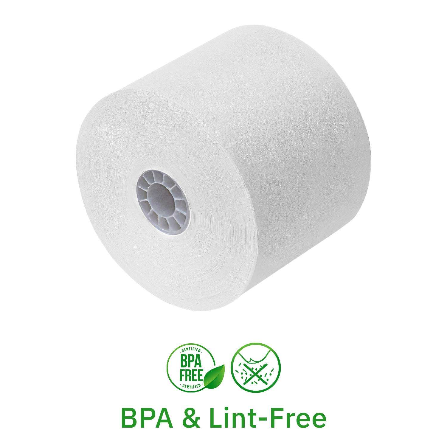 Clover White Bond Receipt Roll Paper for Star SP700 Printer - 3" x 165' (12 Rolls) 5