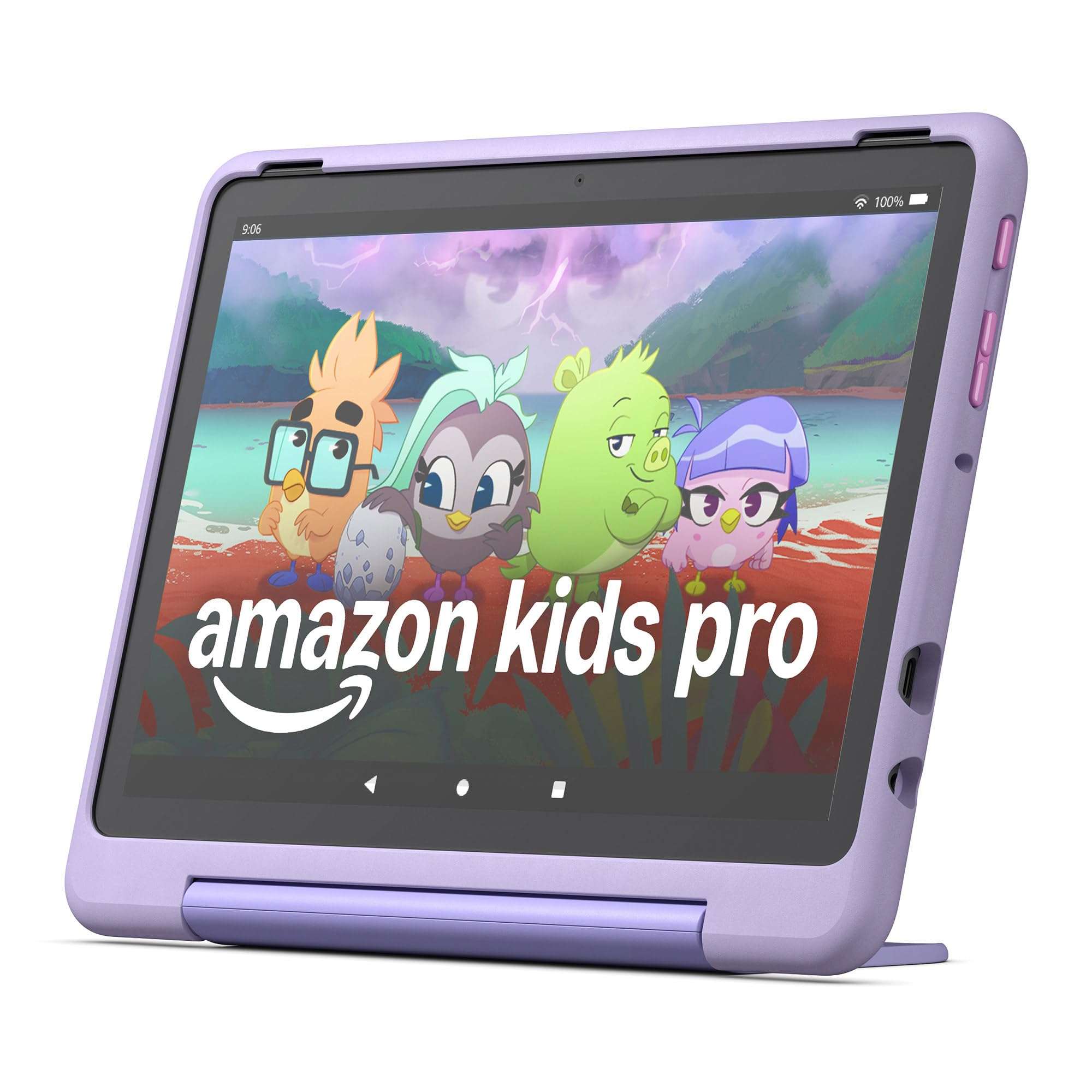 Amazon Fire HD 8 Kids Pro tablet Sleeve Bundle — Bundle includes Amazon Fire HD 8 Kids Pro tablet, 32GB, Jungle Cat & Pink Carrying Case 4
