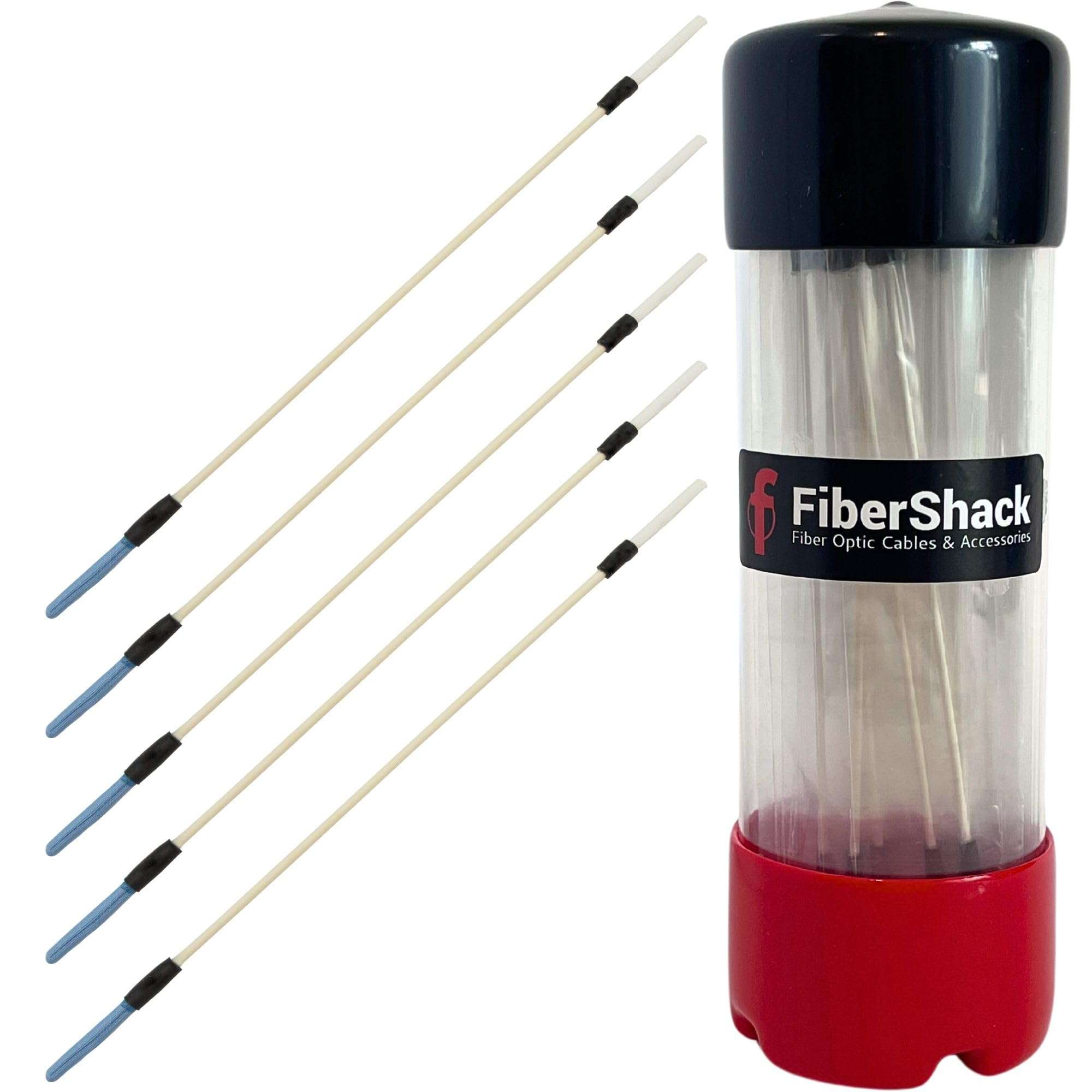 Fibershack - Fiber Optic Cleaning Sticks - 25 Pack - Universal 2.0mm & 2.5mm Dual Fiber Cleaner Swabs for ST/FC/SC & LC Fiber 1