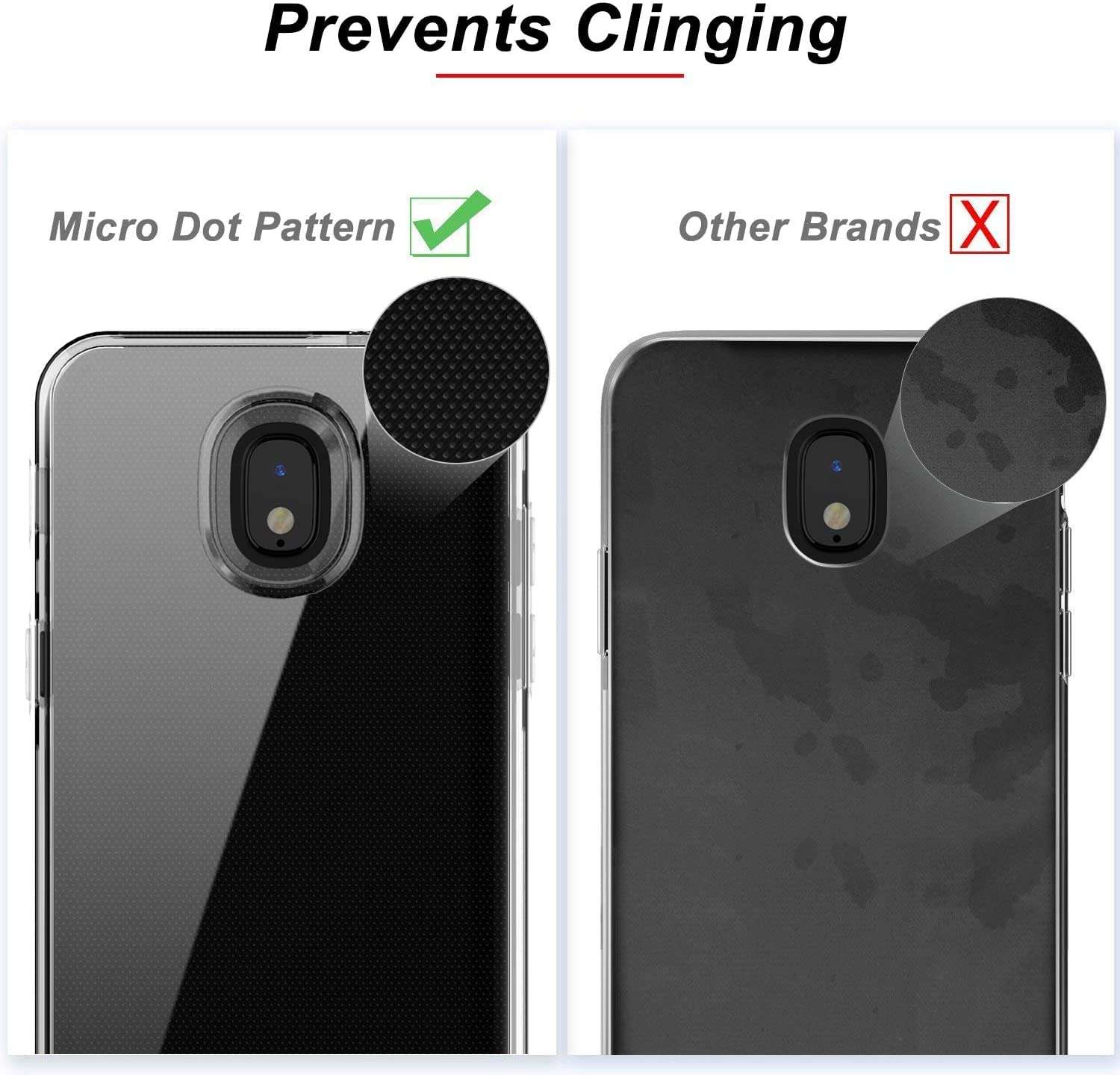 MagiDeal Galaxy J3 2018,J3V 3rd Gen,J3 Star,J3 Orbit,J3 Achieve,J3V 2018 Case, [2 in 1 Series] Hybrid Shockproof Drop Protective Impact Rugged Heavy Duty Dual Layer Armor Phone Case Clear 5