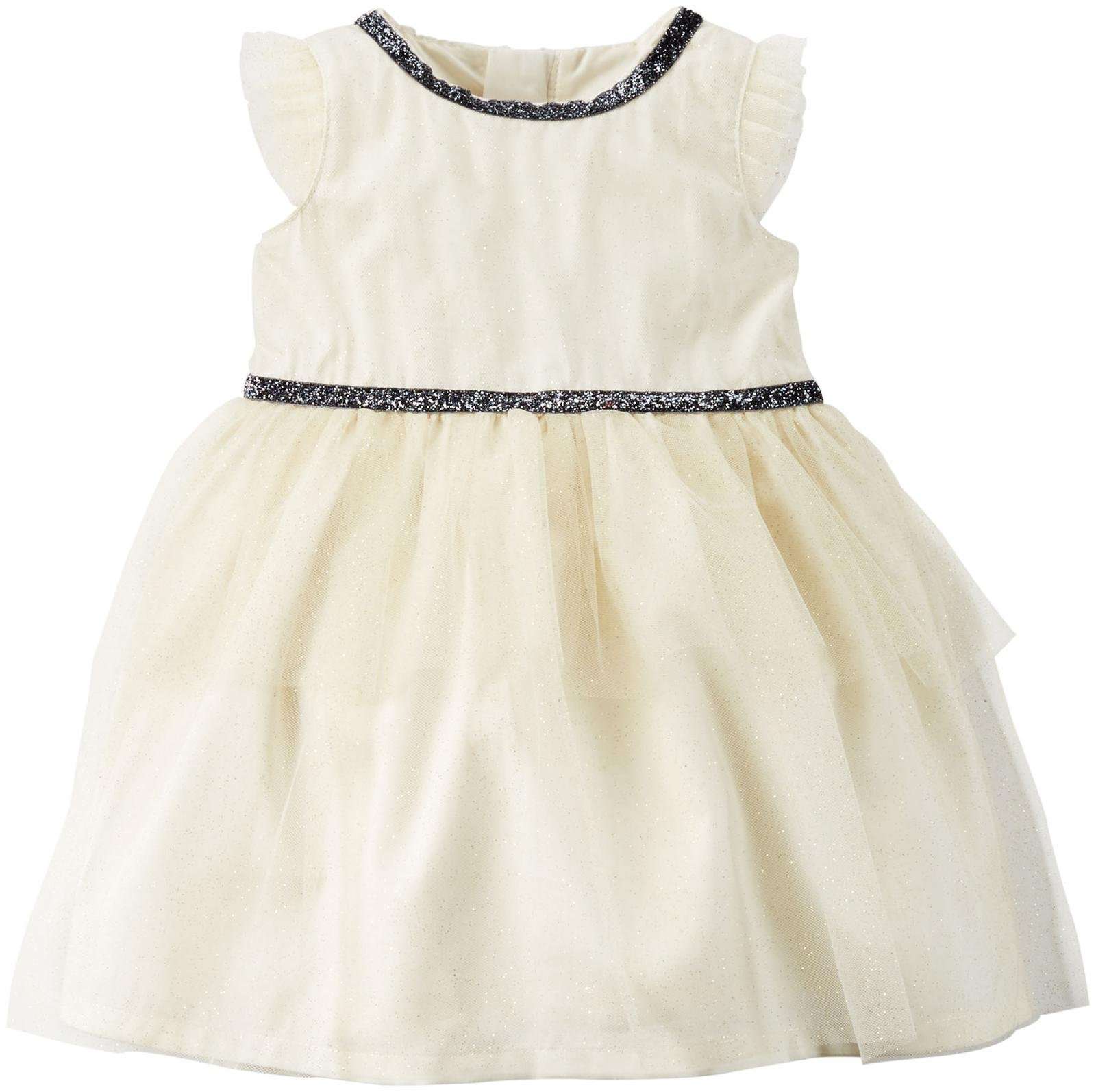 Carter's Baby Girls' Tiered Dress (Baby) - White - 6 Months