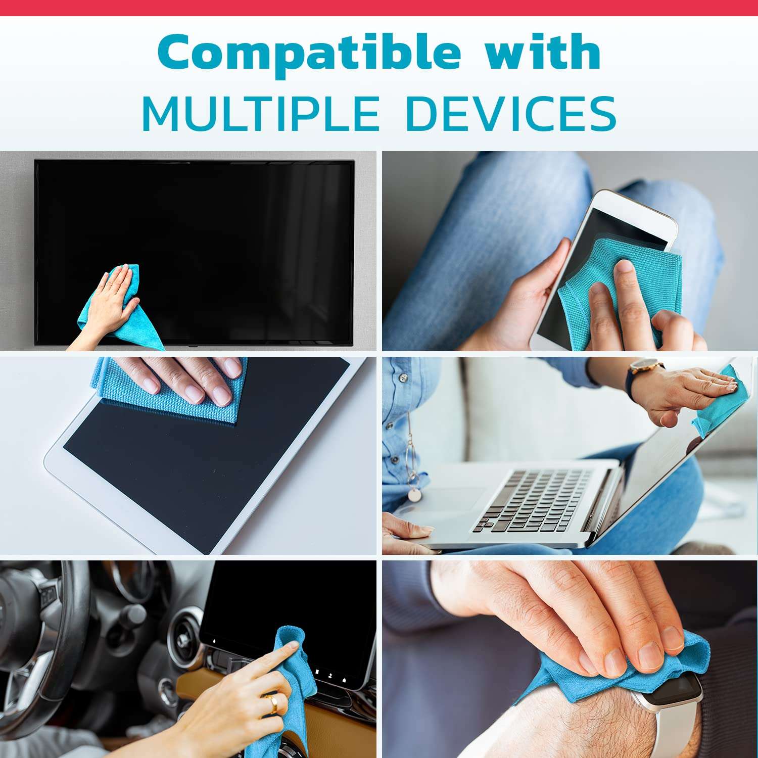 Screen Cleaner Spray, Streaks Free, TV Screen Cleaner, Computer Screen Cleaner, for MacBook, Laptop, iPad, Phone, Car Screen Cleaner, Smart TV, Monitors, Computer Cleaner | XL Microfiber Cloth 2