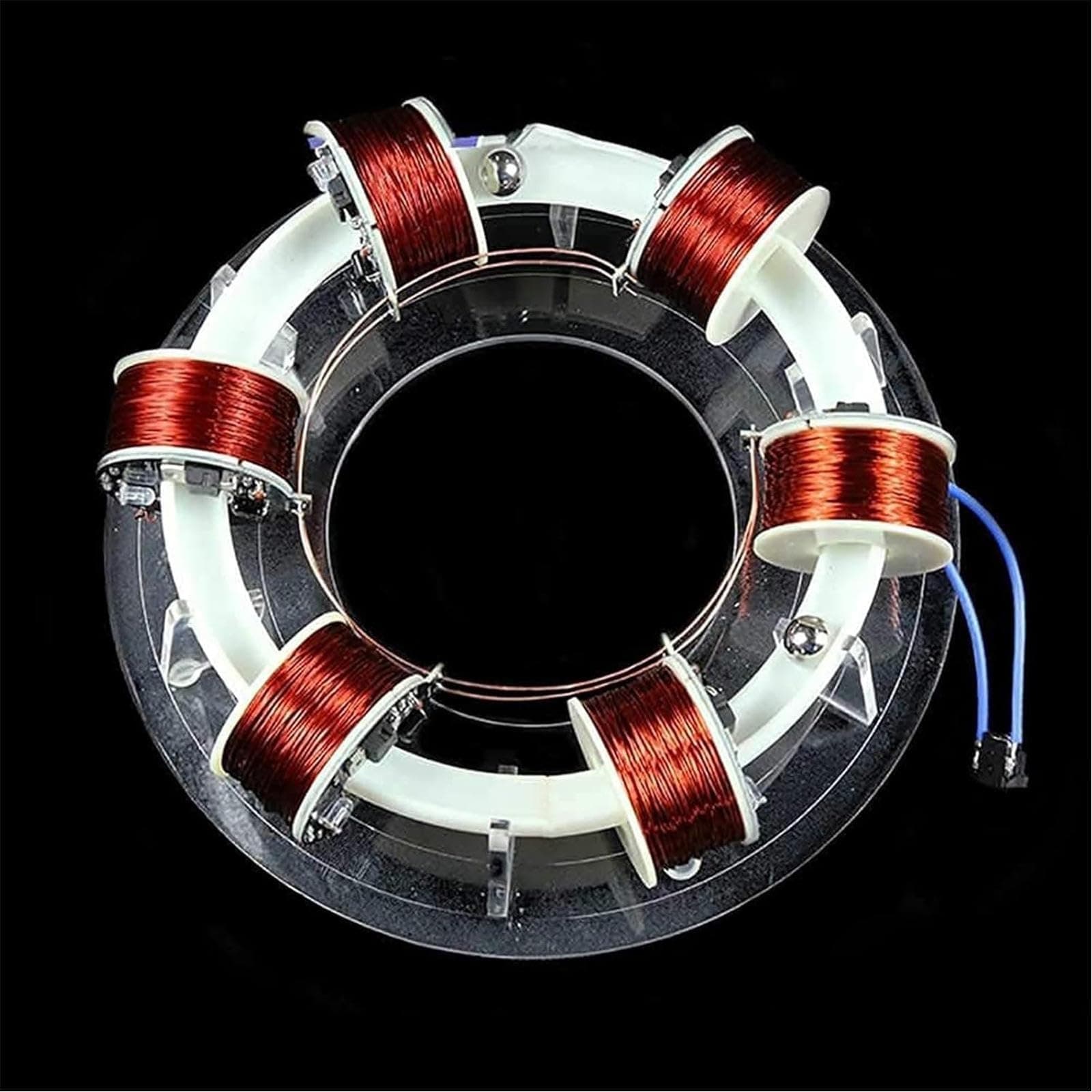 6 Coils Ring Electromagnetic Accelerator, Ring Accelerator Physics Teaching Experiment Model, Applicable to Classroom Teaching, Experiment Equipment, Desk Toy 3