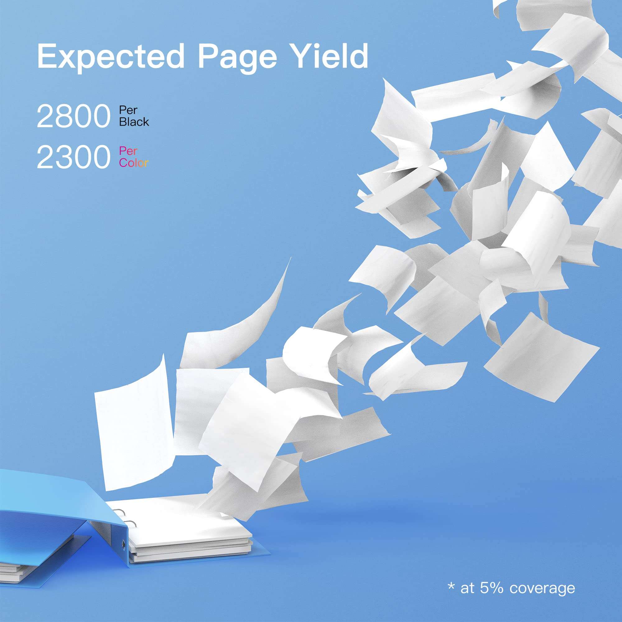 GPC Image Compatible Toner Cartridge Replacement for HP 201X CF400X 201A CF401X CF402X CF403X CF400A Compatible with Laserjet Pro MFP M277dw Toner M252dw M277n M252n MFP M277c6 Printer Tray(4-Pack) 3