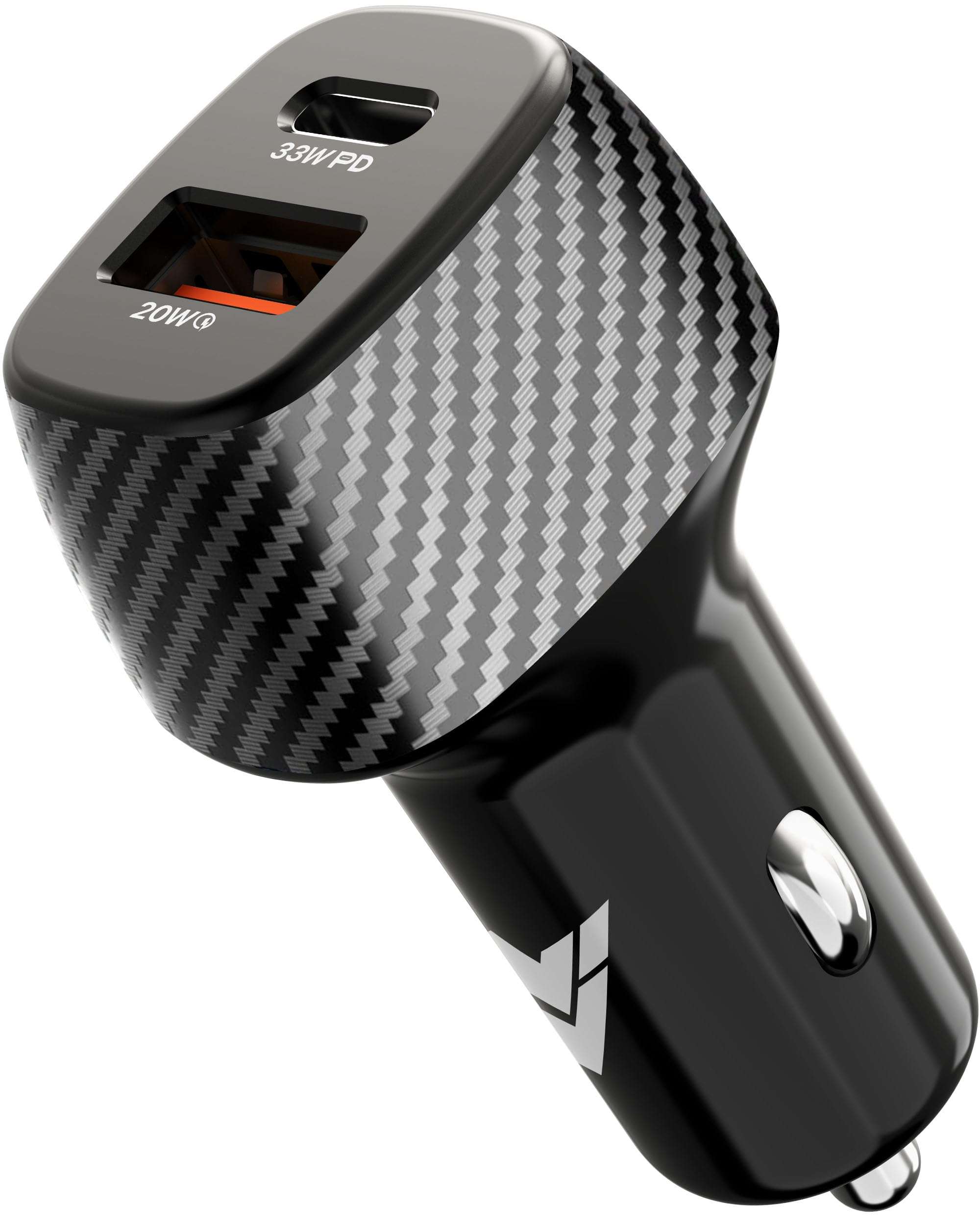 DR VAKU® TROSVOLT 53W Car Charger Fast Charging Dual Port Type C PD QC PPS 3.0 USB Car Mobile Laptop Adapter for iPhone 16/15/14/13 etc., Samsung All Series, Tablets, & Android Smartphones- Black 1