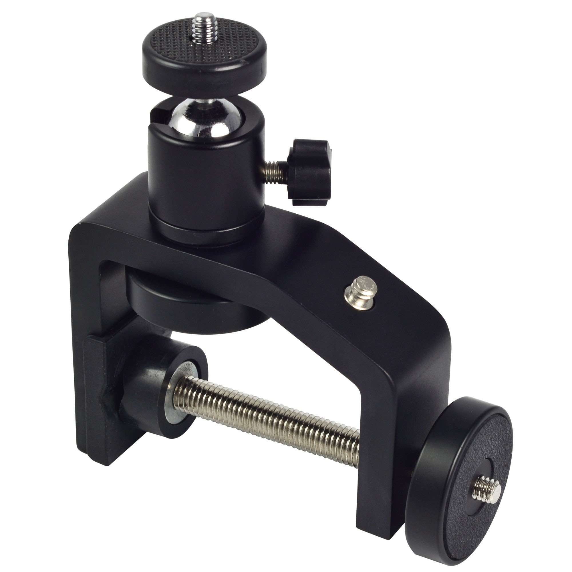 Assembly Camera Clamp Mount With Adjustable Ball Head Accessory for DSLR Cameras, Gopro SJCAM POV Video Camera, Smartphone, Scopes, Binoculars, Camera Rig, LED Lights, Flash Lights, Car Window Clamp 1