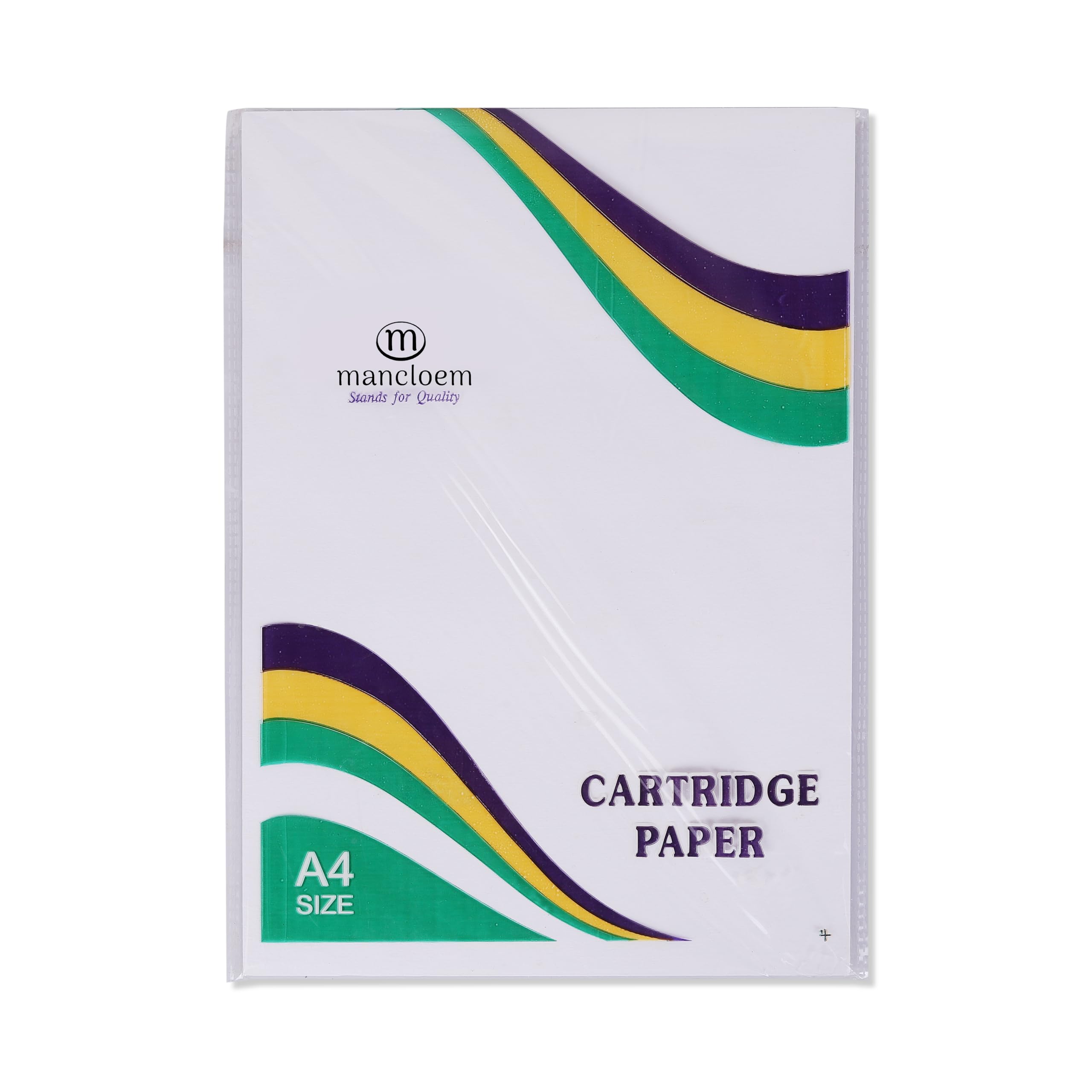 Mancloem A4 White Cartridge Sheets - 140 GSM | Ideal for Sketching, Drawing, School Assignments and Office Work | 16.5 x 11.5 inches | 100 Sheets