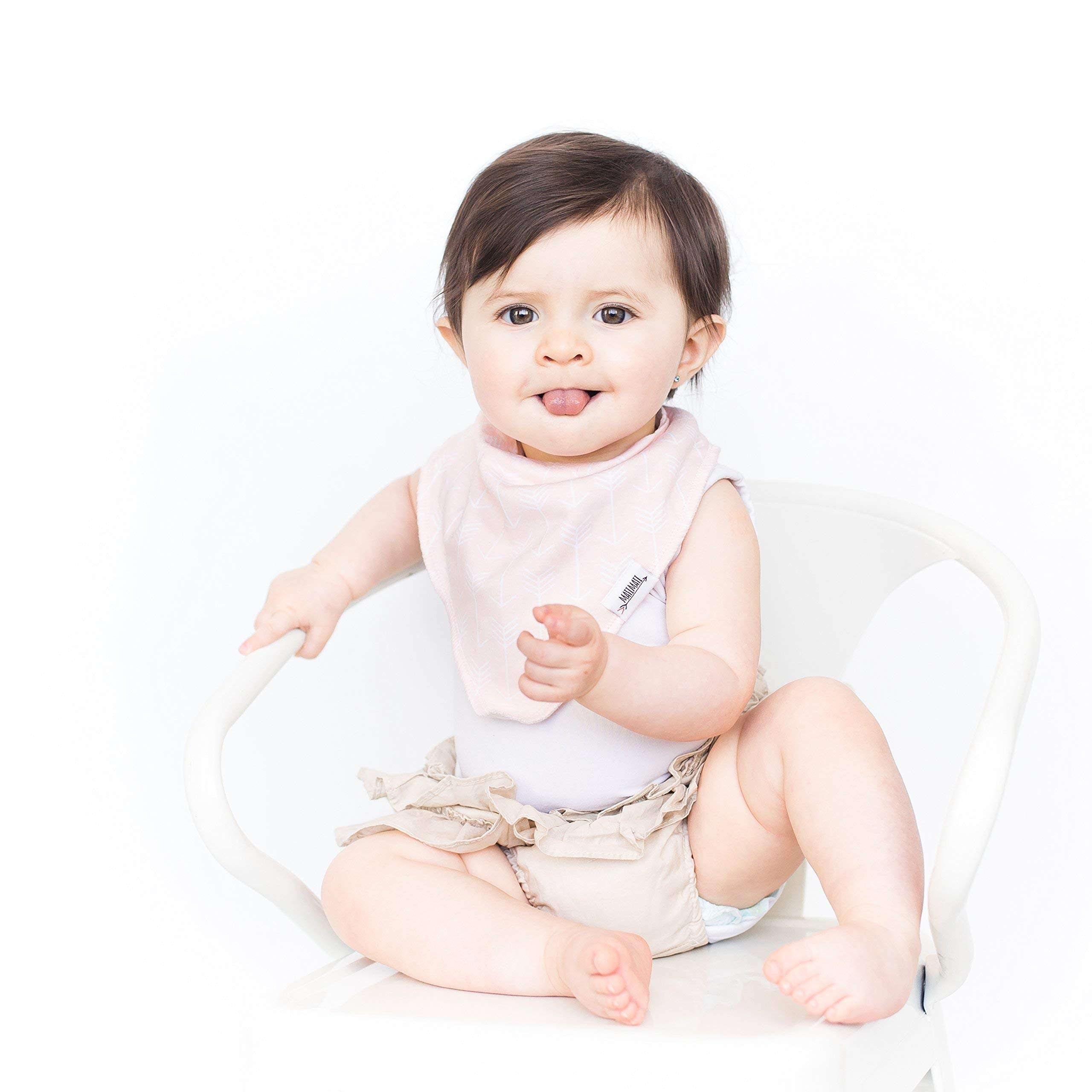 Baby Bandana Bibs | Teething Bibs For Baby Girls, Newborns, Set of 8 Baby Bibs 5