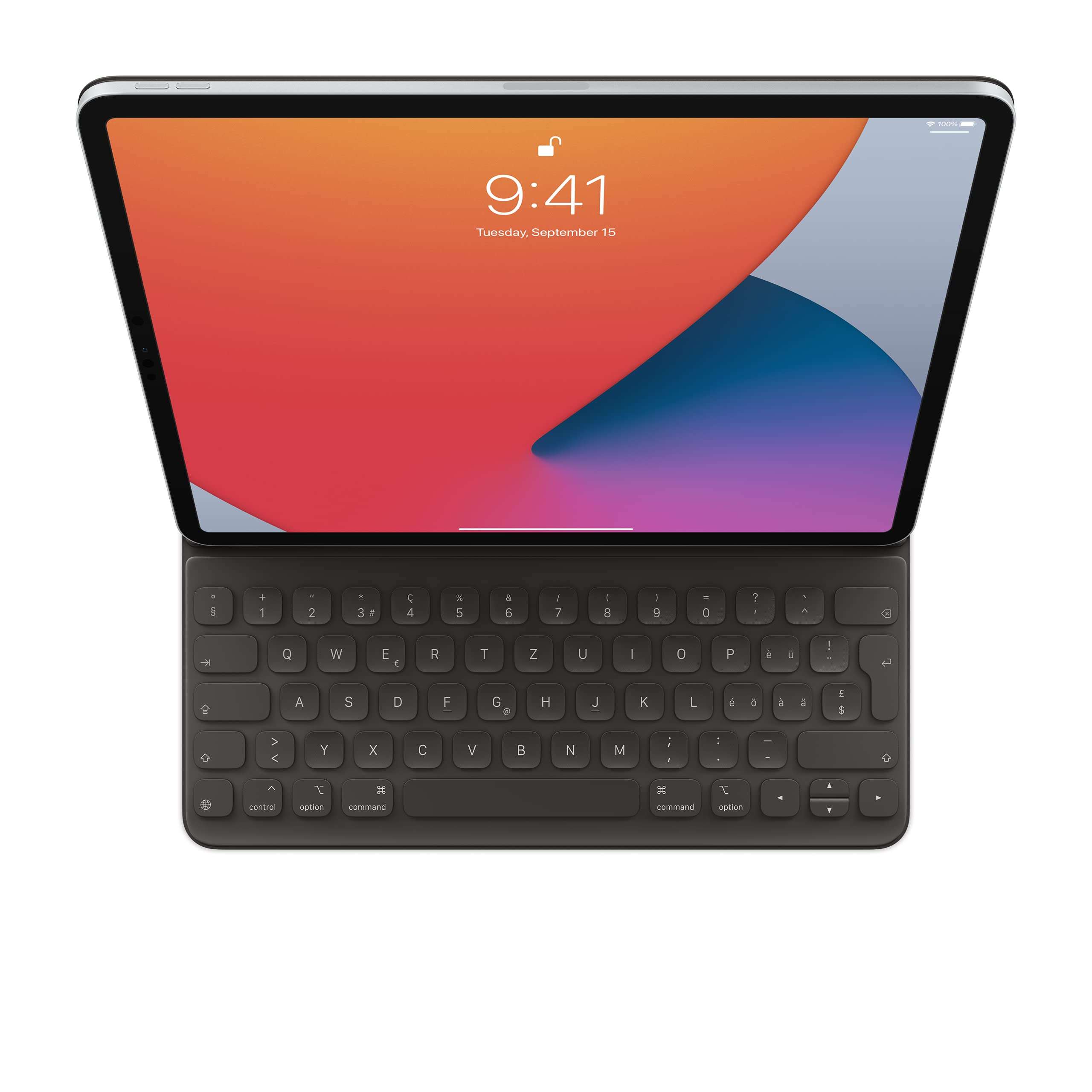 Apple Smart Keyboard Folio: iPad Keyboard case for iPad Pro 12.9‑inch (3rd, 4th, 5th, 6th Generation), Two Viewing Angles, Front and Back Protection, Swiss - Black 1