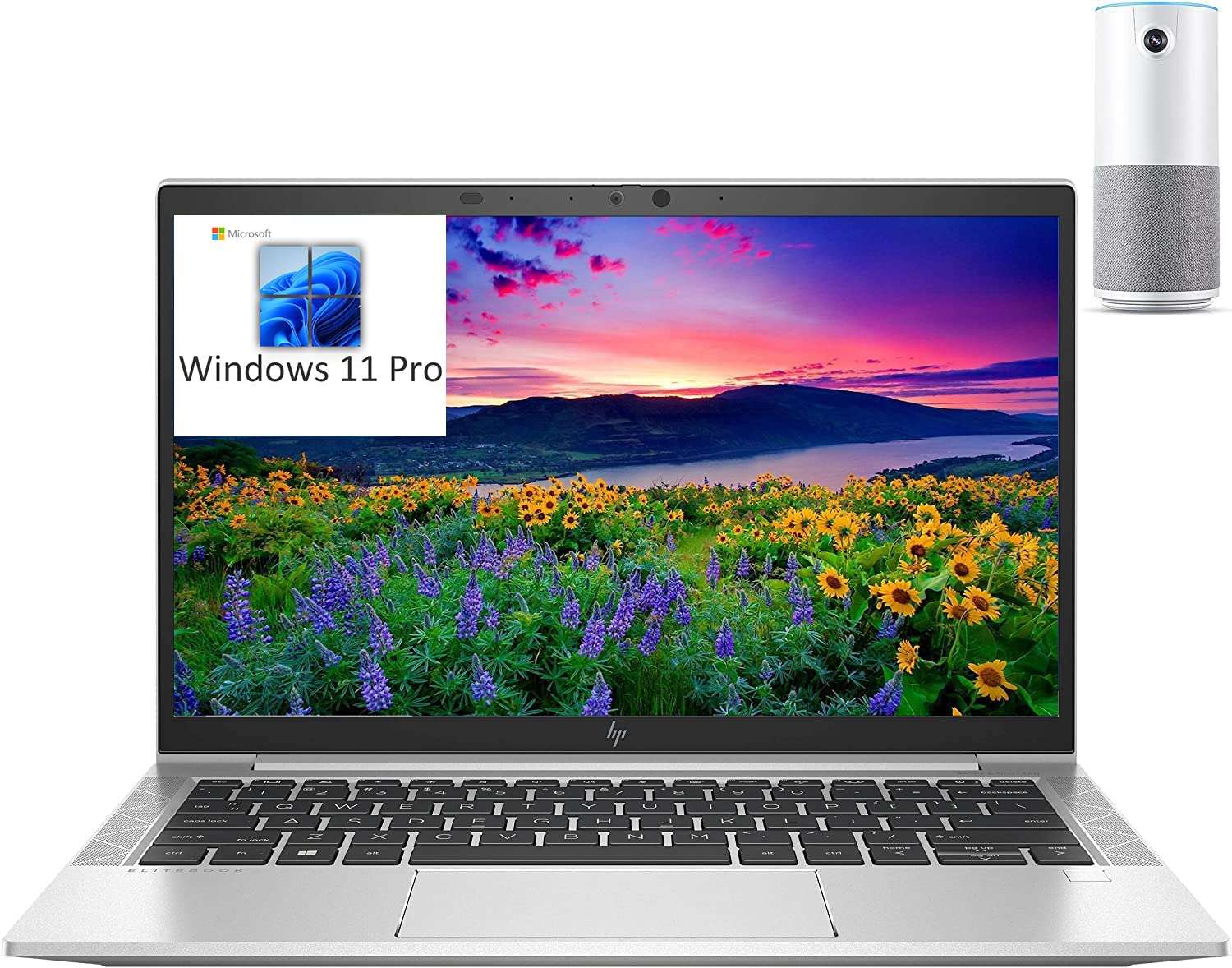 HP EliteBook 840 Gen 8 14" FHD Business Laptop, Intel Quad-Core i5-1135G7 (Beat i7-1065G7), 16GB DDR4 RAM, 256GB PCIe SSD, WiFi 6, Fingerprint Reader, Backlit KB, Windows 11 Pro, Conference Speaker 1