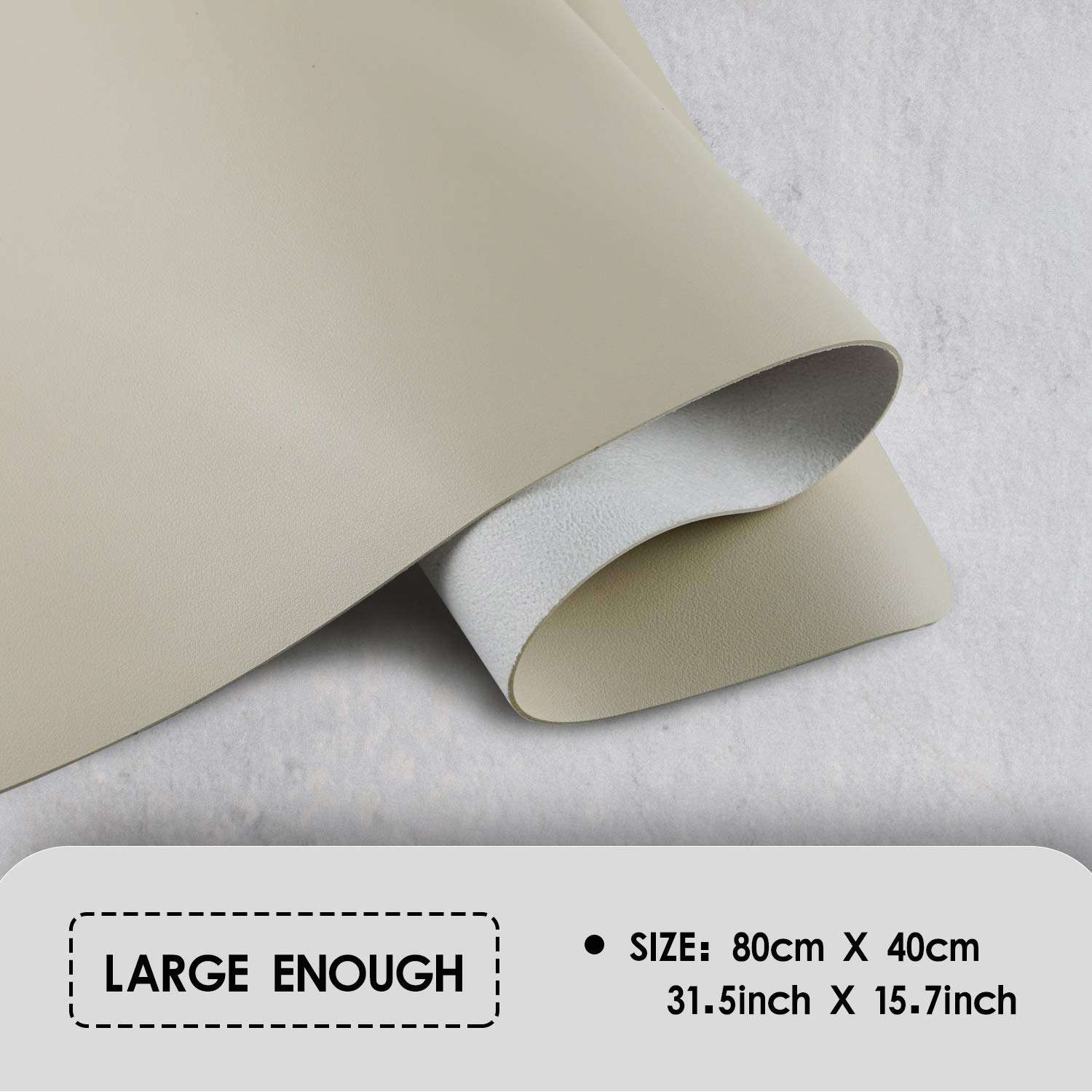 Office Desk Pad PU Leather Mat Waterprooof Extended Large Gaming Mouse Pad Organizer Smooth Writing Surface with Non Slip Rubber Base for Laptop Keyboard Mouse Pad for Home (Beige) 4