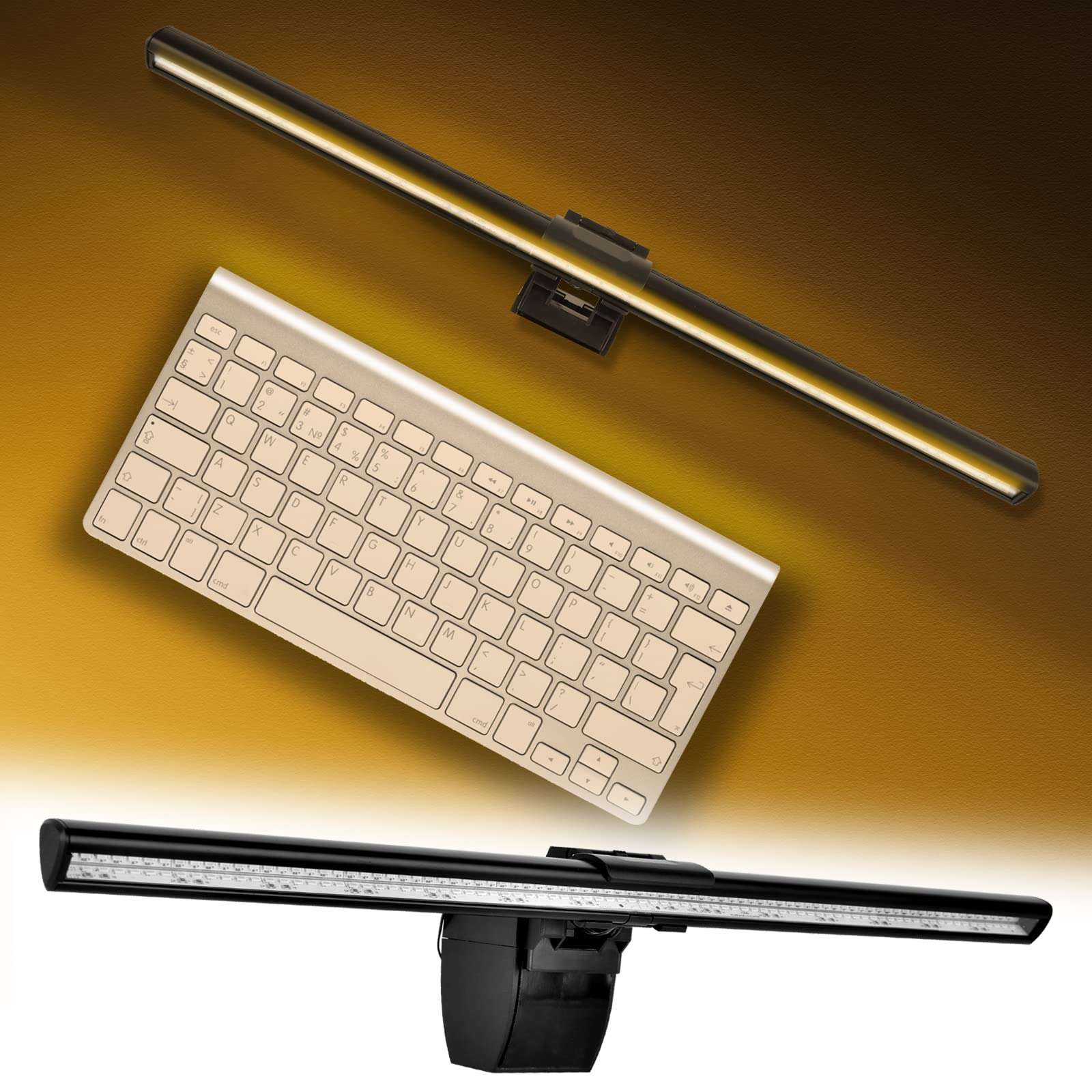 Leguwu Computer Monitor Lamp, USB Light Bar for Desktop PC - No Glare or Screen Reflection for Eye Protection - Dimmable Smart e-Reading Lamp for Home/ Office, Free Up Your Desk 1