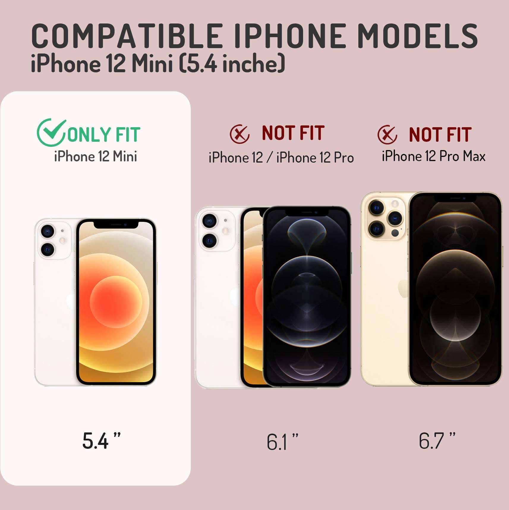 Popshine Marble Series Designed for iPhone 12 Mini 5.4 inch Case, Premium Hybrid Slim Stylish Full Body Protective Flexible TPU Bumper Case with Built-in-Screen Protector, Liquid Marble Pink 2