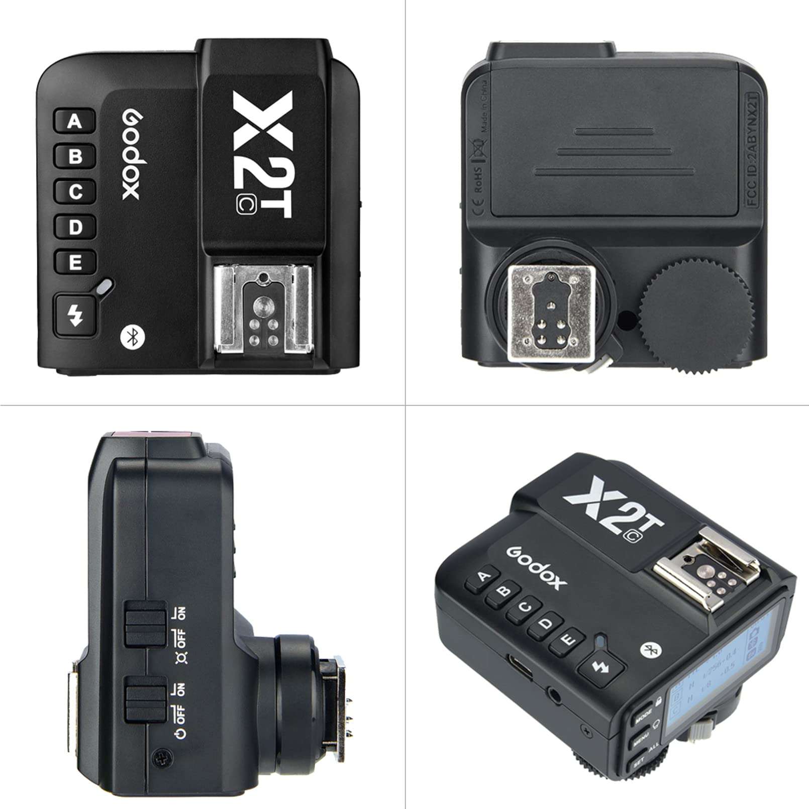 Godox X2T-C TTL Wireless Flash Trigger for Canon, 1/8000s high-Speed sync,5 Separate Group Buttons, and 3 Function Buttons to Realize Quick Setting 4