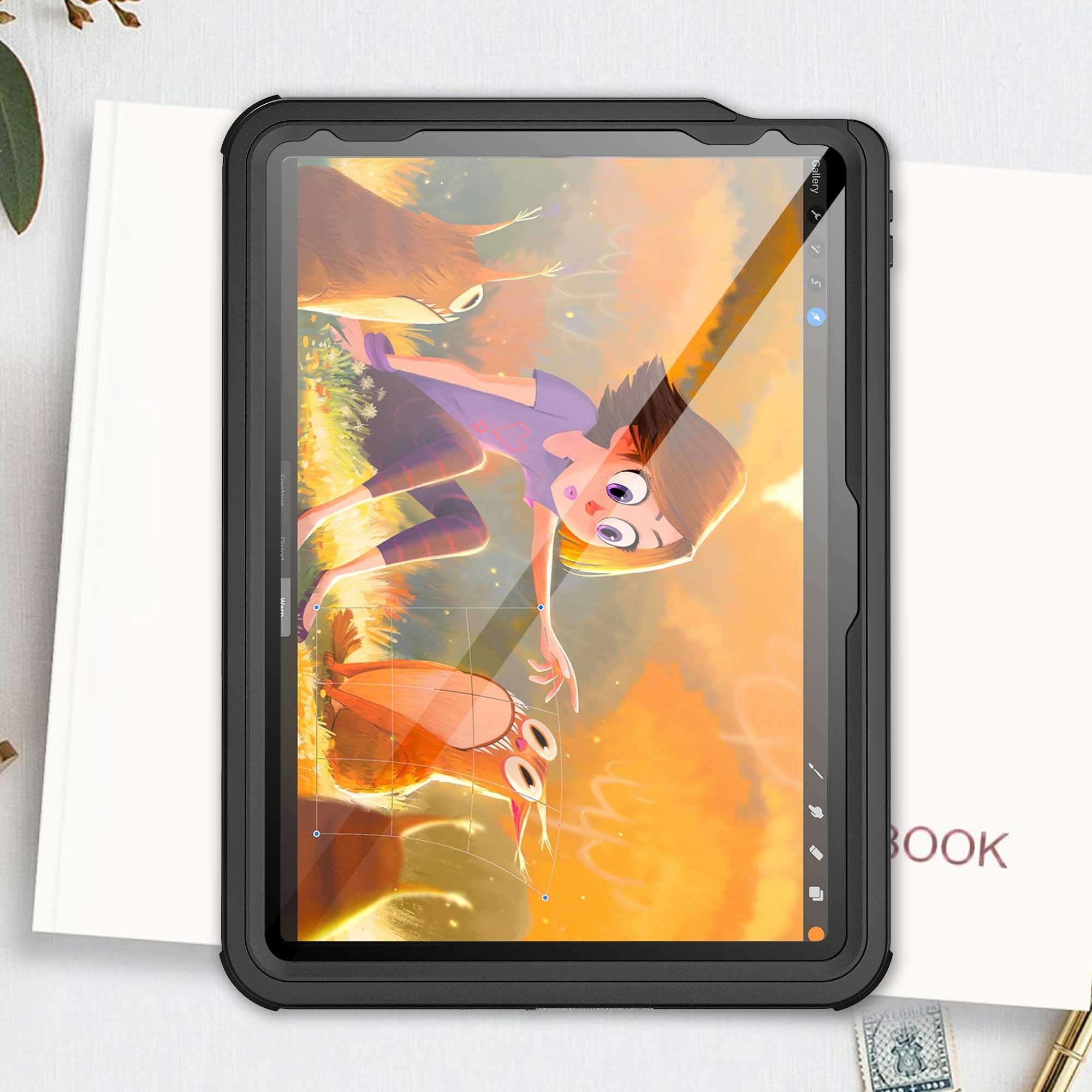 Waterproof Case for iPad Air 11 Inch Case 6th Generation M2 2024,Built-in Screen Protector/Kickstand/Full-Body Shockproof Protective Cover for iPad Air 6th/5th/4th Gen (11/10.9 Inch, 2024/2022/2020) 6