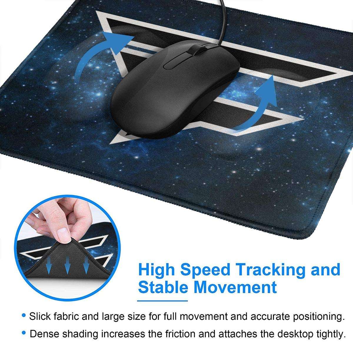 Fa-ze Cl-an Multiple Size Professional Gaming Mouse Pad, Mousepad Rectangle Non-Slip Rubber Mouse Pads 7 X 8.6 in 2