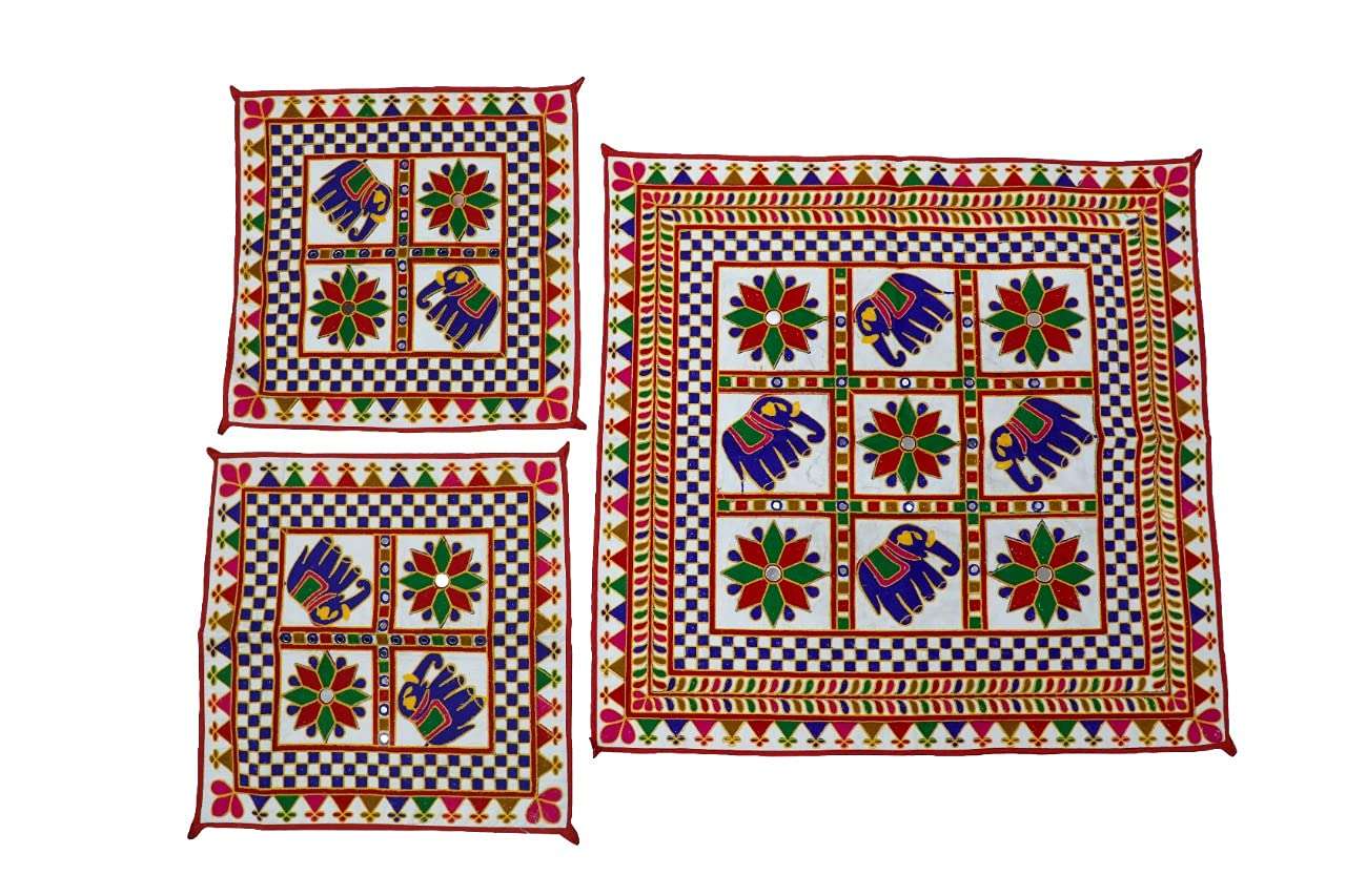 TAURPIUS wall hanging SAKADA Handicraft Items, handmade embroidery work, Hand Made Crafts Wall Hanging Decorative, Showpiece for Home/Office Décor|