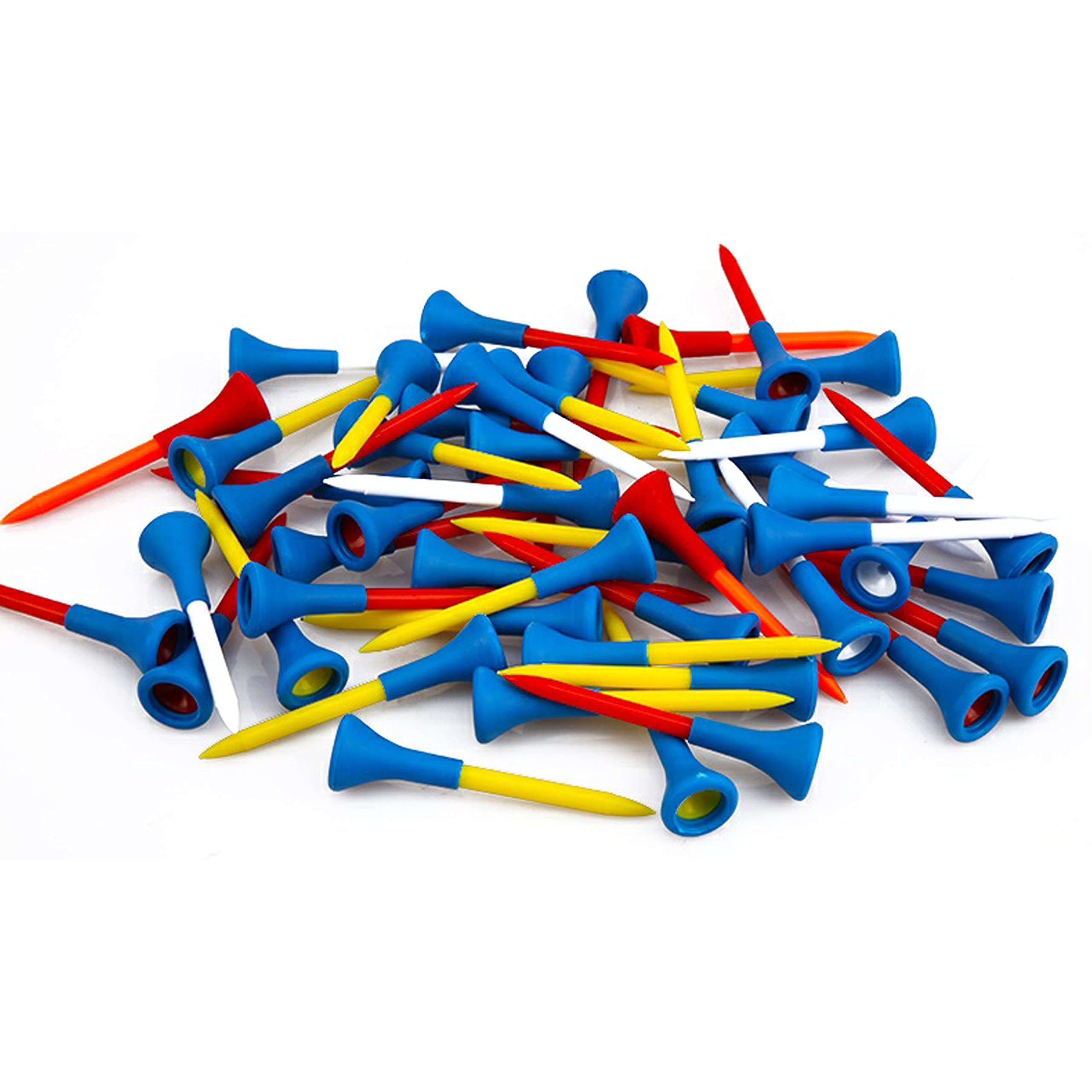 PGM Plastic Golf Tees 10 Pack - Durable, Long-Lasting, Low-Friction Design for Increased Distance, Eco-Friendly Golf Accessories 5