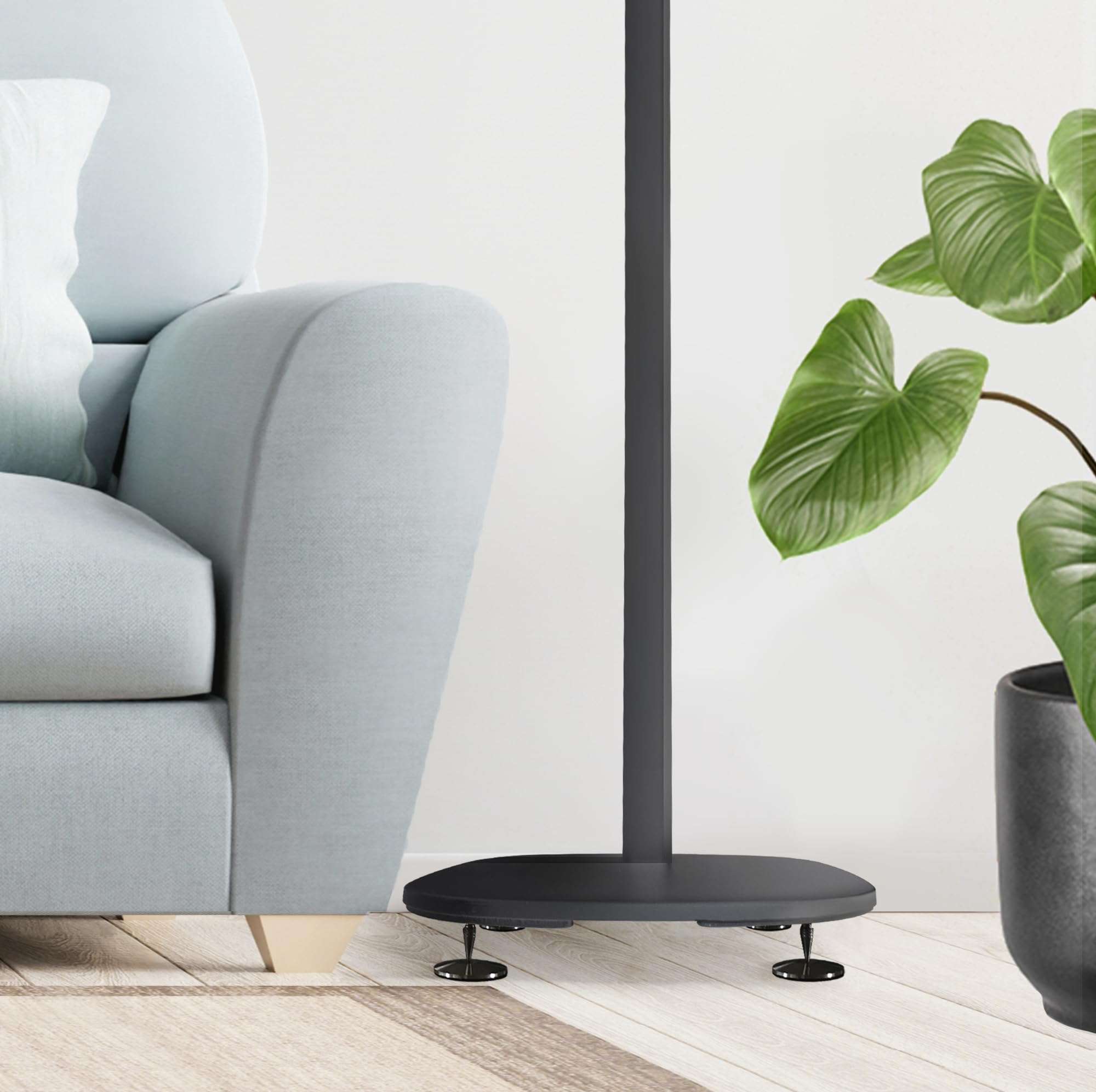 Set of 8 Satin Black Hi-Fi Spike Shoes Isolation Pads by Soundbass (Spike NOT Included) 3