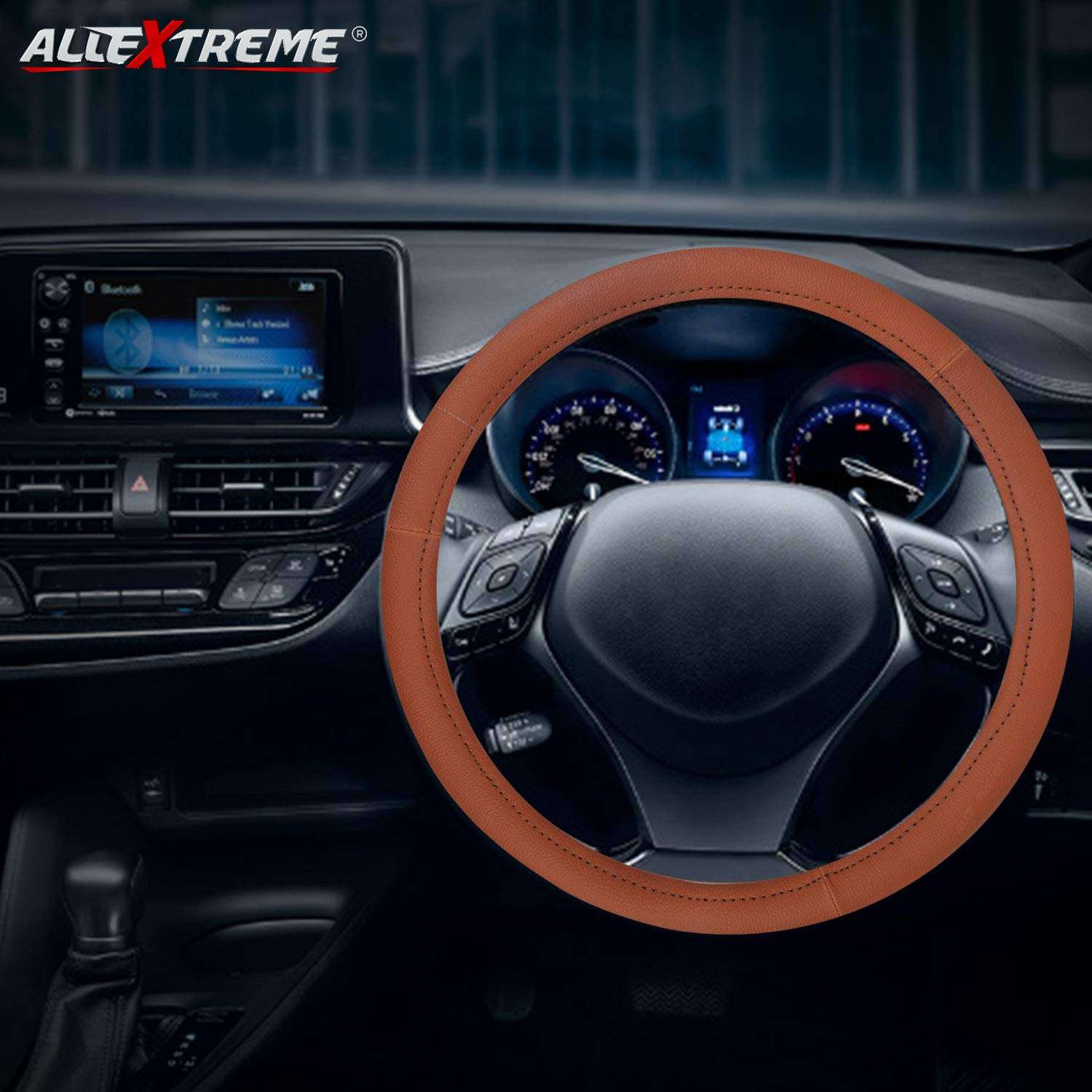 AllExtreme EXTPHS1 Universal Car Auto Steering Wheel Cover 3