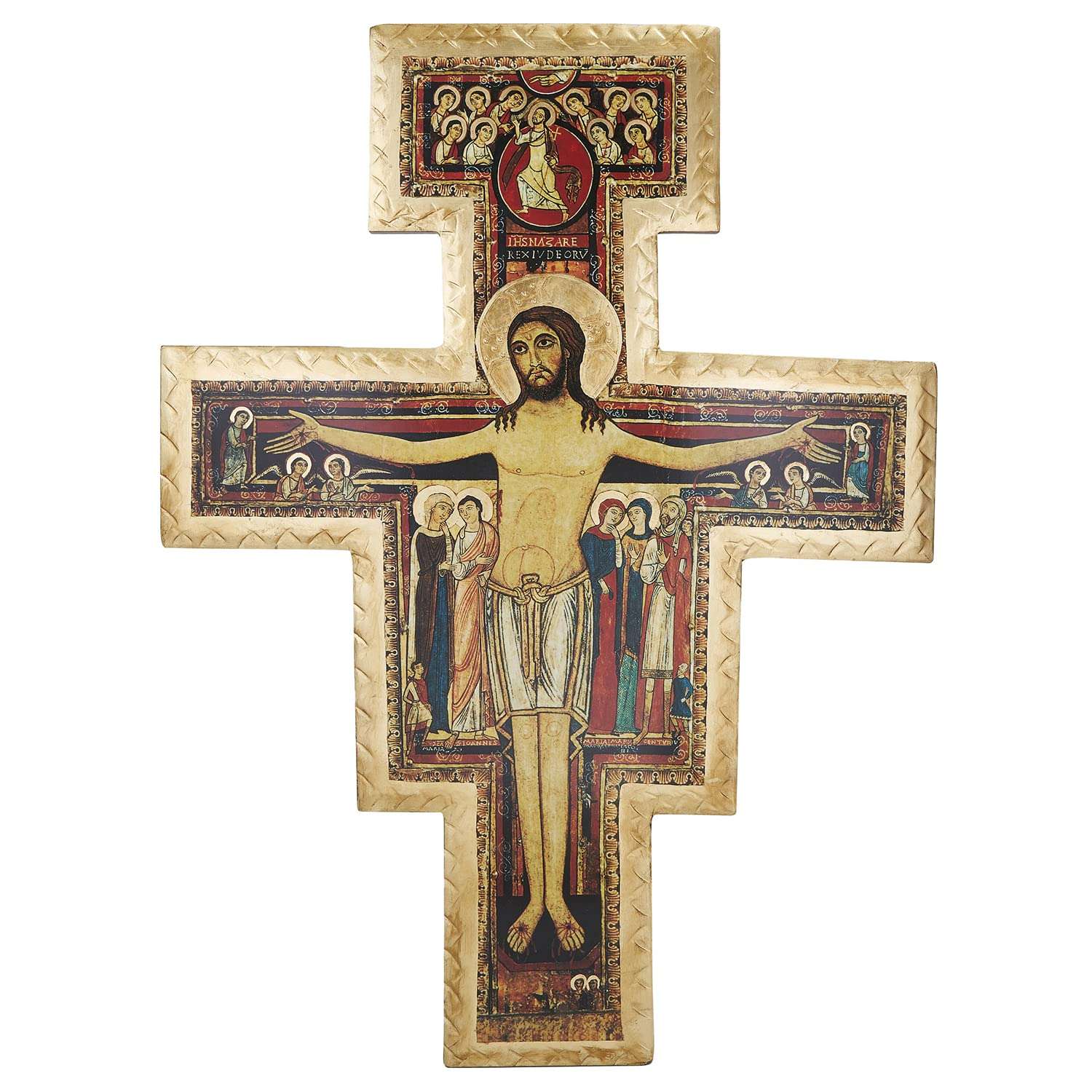 Gerffert Assisi Collection-San Damiano Wooden Crucifix with Hanger, 55-Inch 1