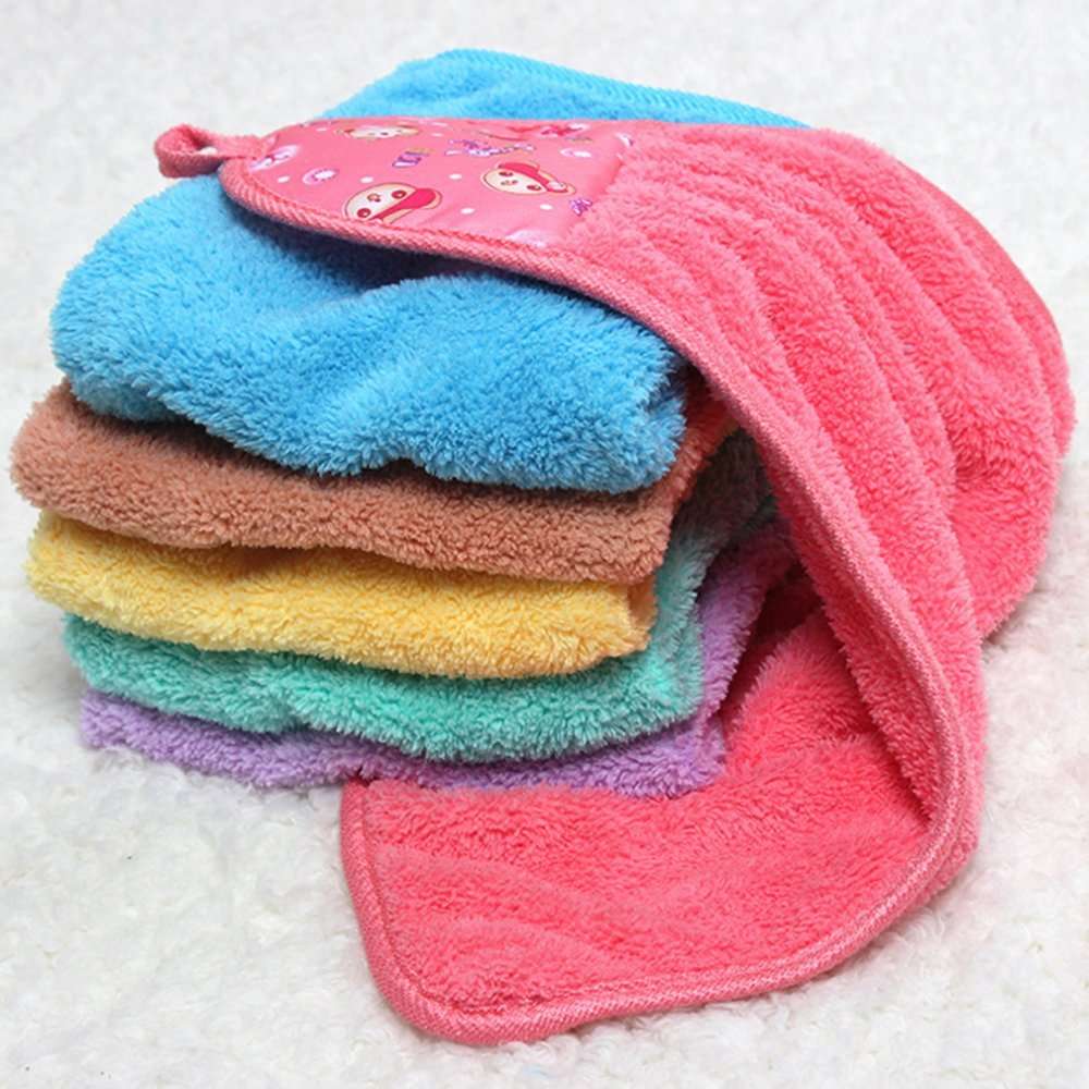 WorldCare® Blueeld Hand Dry Kitchen Bathroom Kid Soft Plush Fabric Hang For ld Towels 2